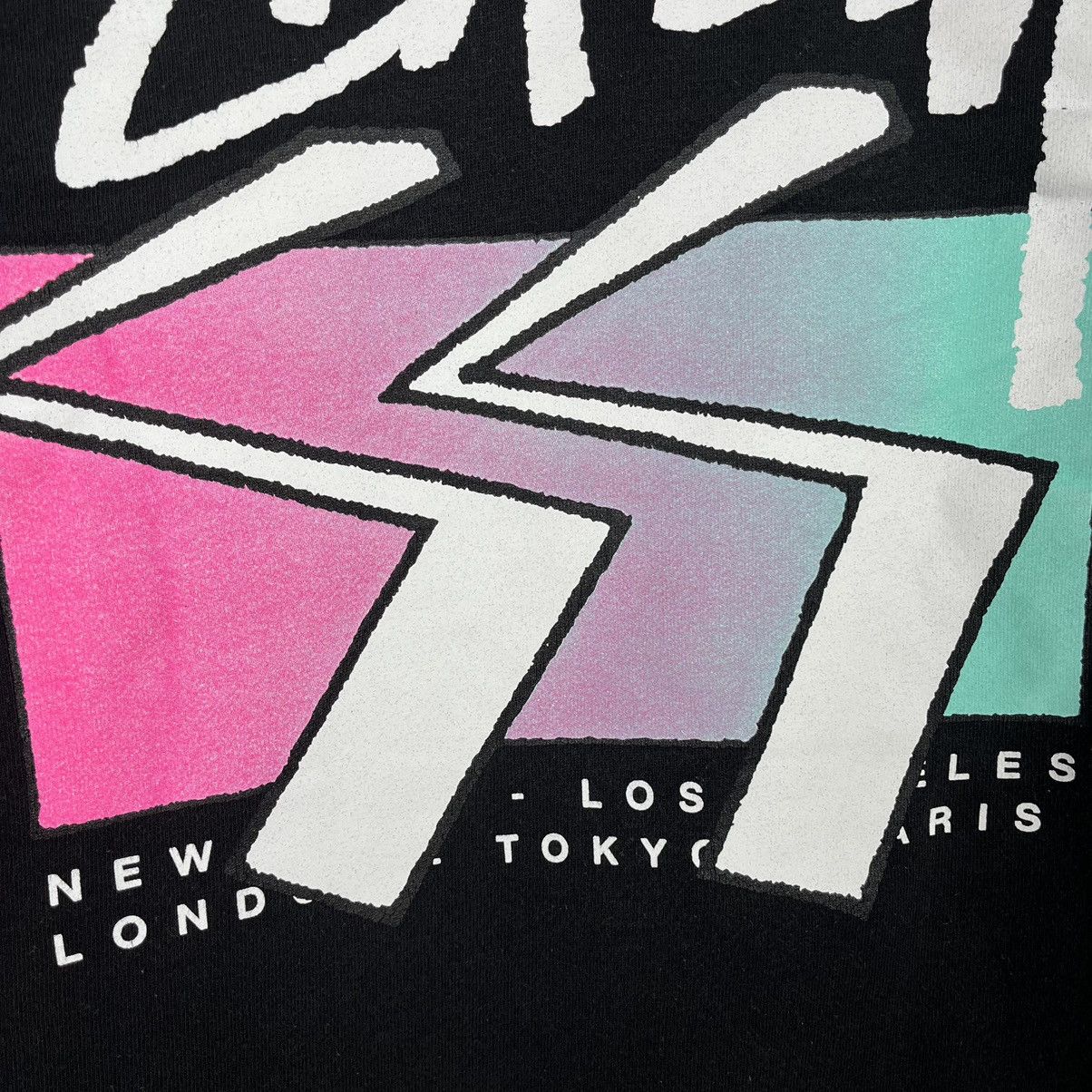 Stussy Vintage Y2K Stussy Big Logo Hoodie Black Size S Size US S / EU 44-46 / 1 - 7 Thumbnail