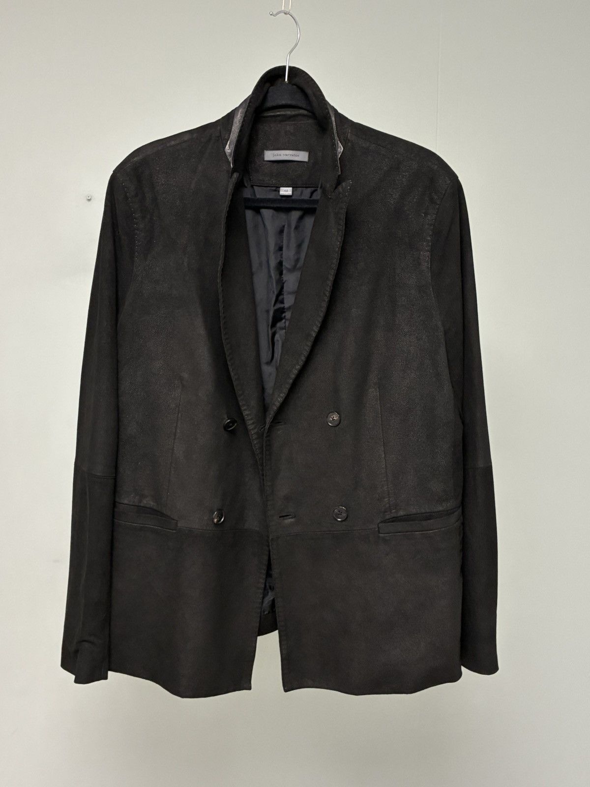 John Varvatos $1998 Distressed goatskin Jacket EU 48 USA 38 Size US M / EU 48-50 / 2 - 12 Thumbnail