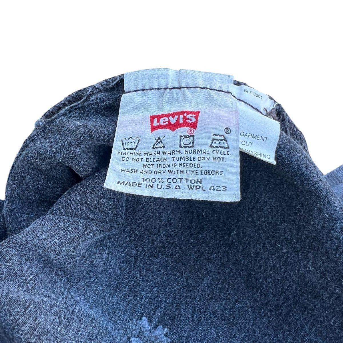 Levi's Vintage 1990s Faded Black Distressed Levis 501 Jeans Size US 31 - 5 Thumbnail