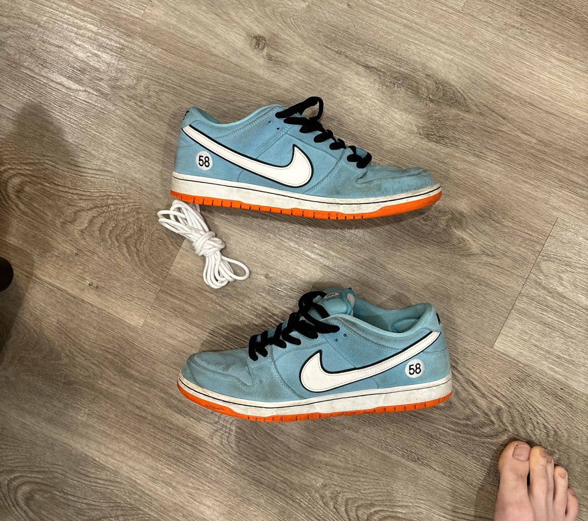 image of Nike Sb Dunk Low Pro Gulf Shoes in Blue, Men's (Size 13)