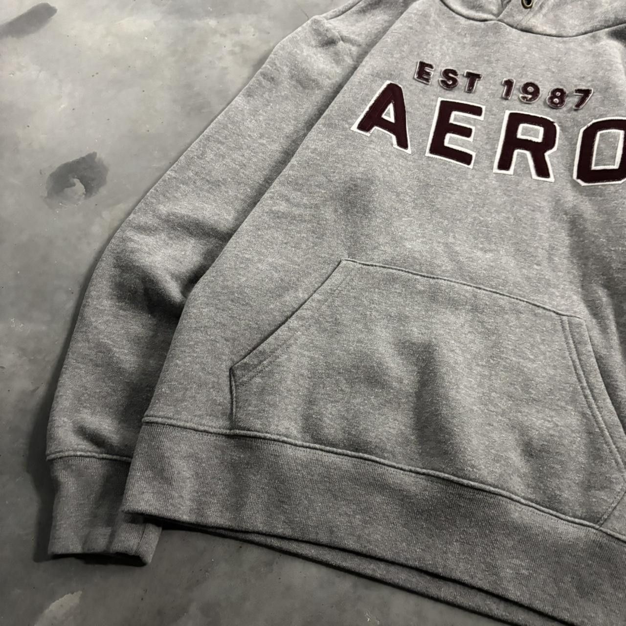 Aeropostale Crazy Vintage Y2K/2000s Grey Aeropostale Spellout Skater Essential Hoodie! Size S Size US S / EU 44-46 / 1 - 3 Thumbnail