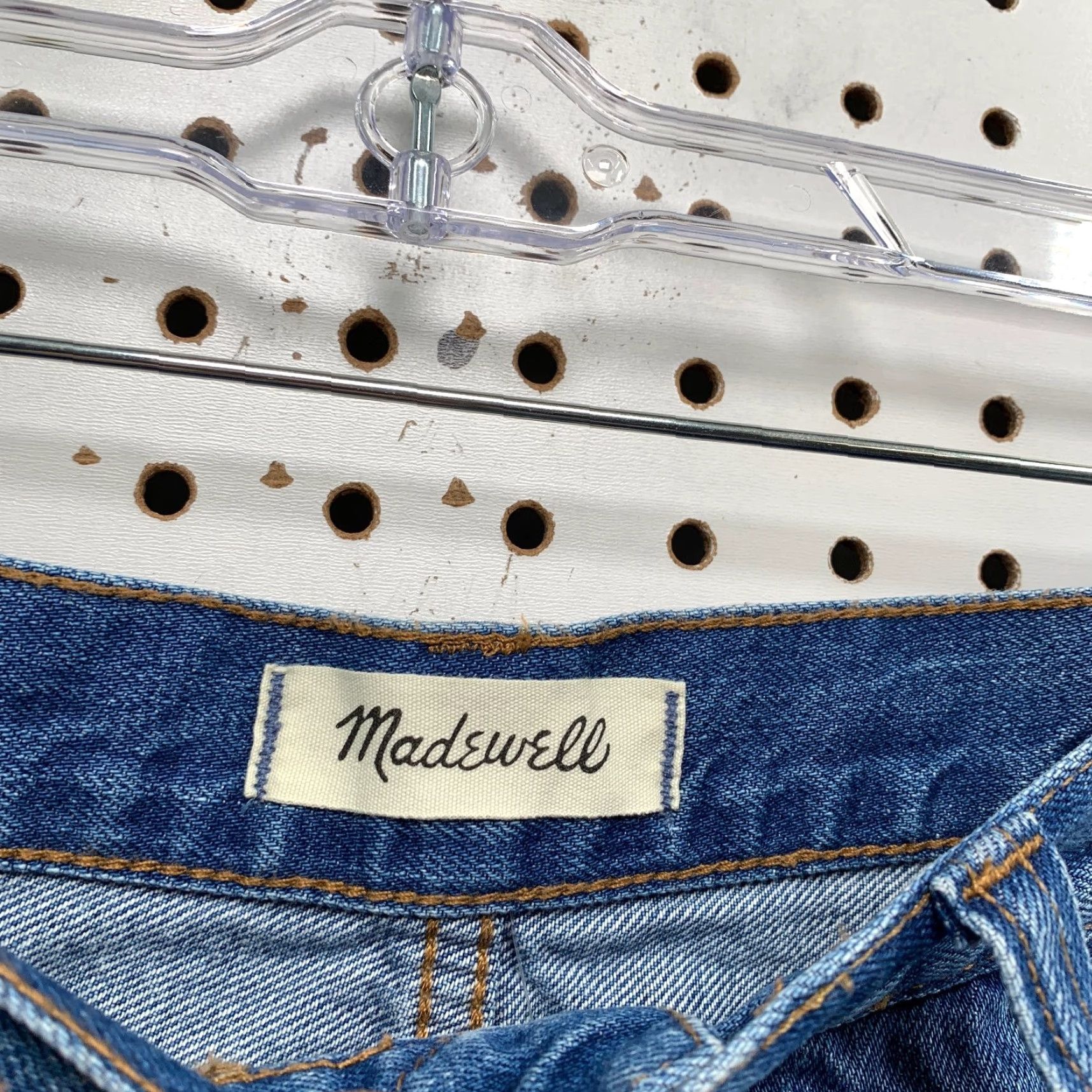 Madewell Madewell Denim A-Line Mini Skirt Womens 33 Blue Casual Rigid Denim NWT Size 24" / US 00 / IT 34 - 3 Thumbnail
