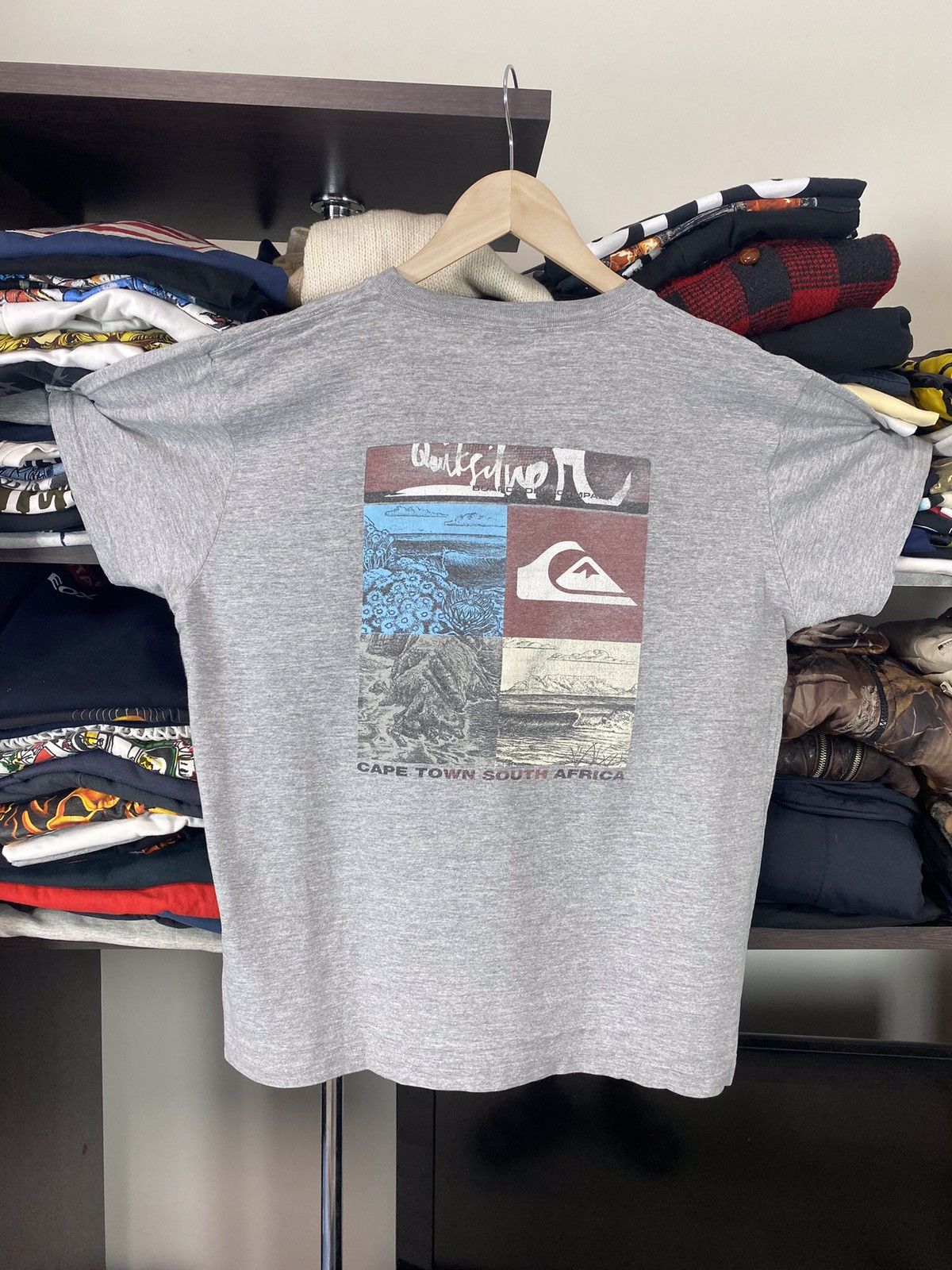 Quiksilver Vintage Quiksilver Big Logo TEE Size US L / EU 52-54 / 3 - 7 Thumbnail