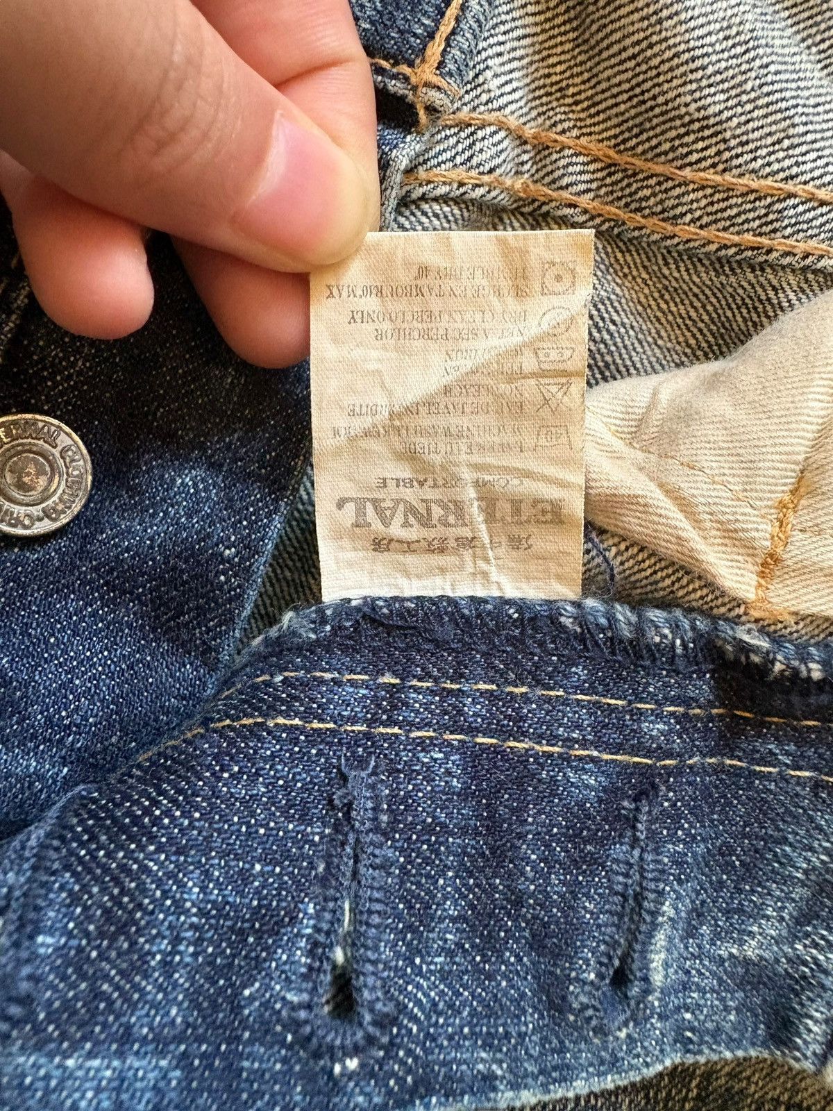 Eternal Vintage Japanese Eternal Mud Wash Distressed Loose Jeans Size US 30 / EU 46 - 10 Thumbnail