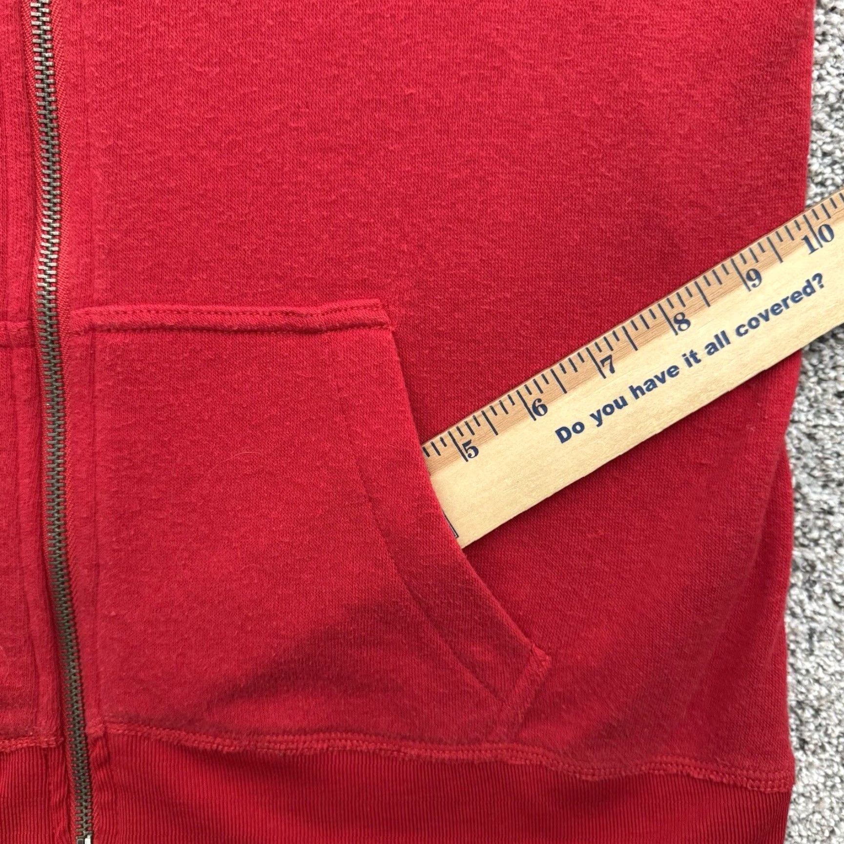 Abercrombie & Fitch VINTAGE Abercrombie & Fitch Full Zip Hoodie Mens M/L Red Cotton Polyester Spell Out Embroidered Zipper Streetwear Grunge 90s/2000s Size US M / EU 48-50 / 2 - 5 Thumbnail