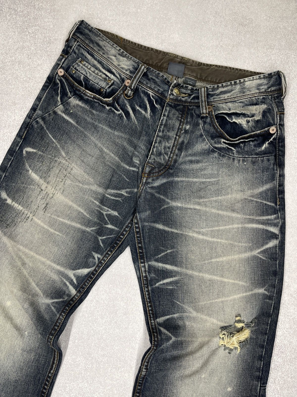 Armani Exchange Mens Armani Exchange Denim Jeans Eagle Logo Embroidered Size US 32 / EU 48 - 8 Thumbnail