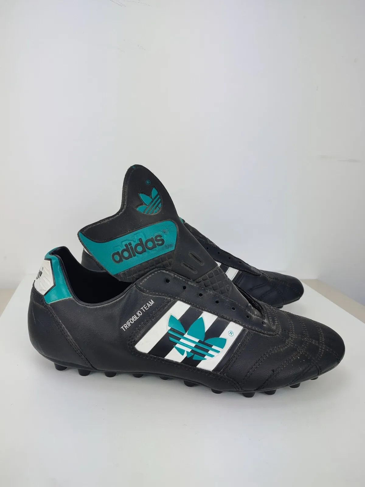 Adidas × Vintage Vintage Limited Edition Adidas Trifoglio Team Shoes Trainers Size US 12.5 / EU 45-46 - 18 Thumbnail