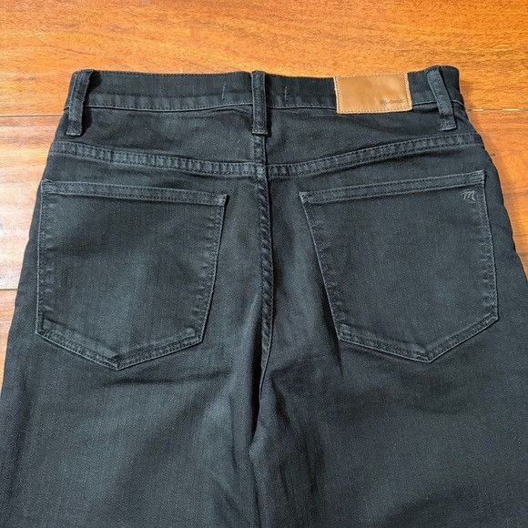 Madewell Madewell Slim Wide Leg Crop Relaxed Black Jeans Sz 28 Size 28" / US 6 / IT 42 - 2 Thumbnail