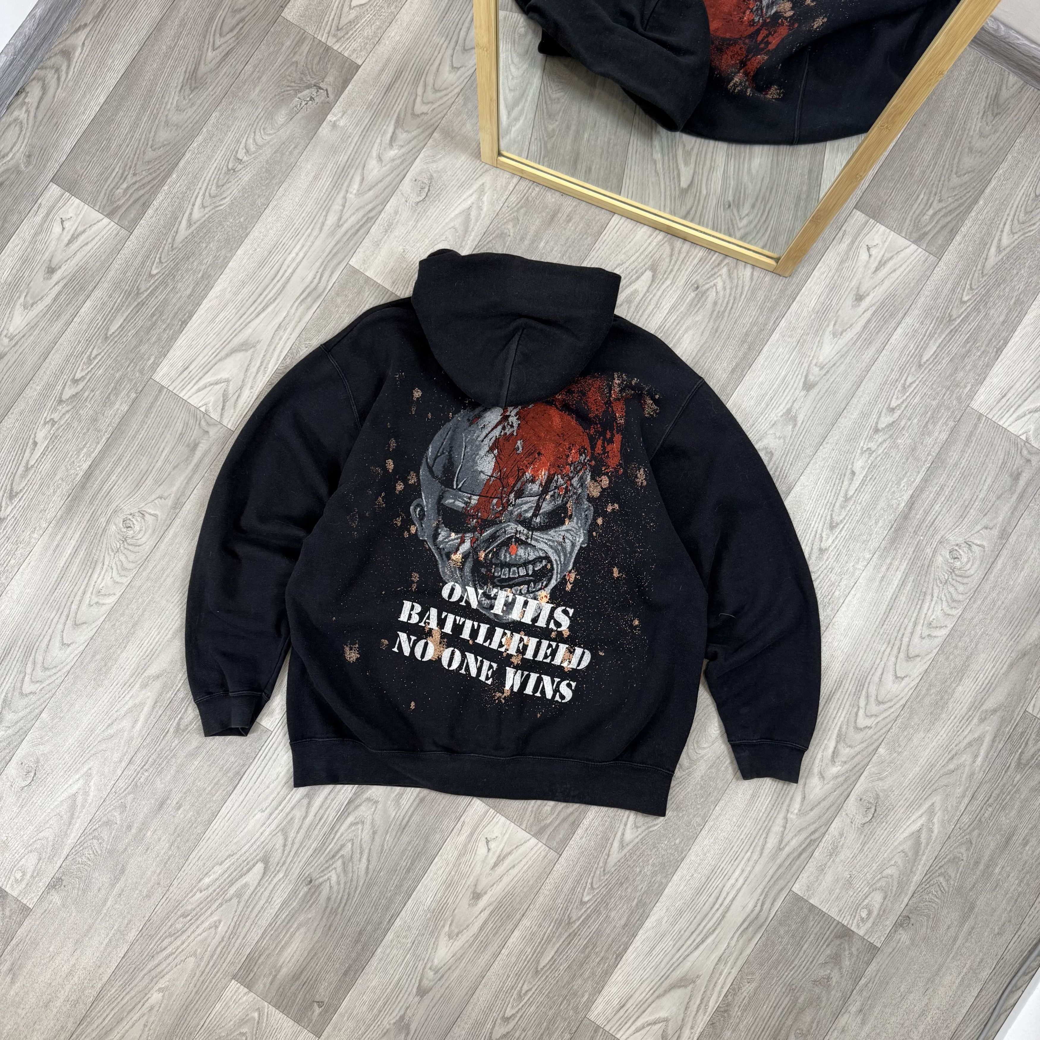 Iron Maiden Vintage Iron Maiden 90s Rock Band Zip Hoodie Hooded Sweat Size US XL / EU 56 / 4 - 2 Thumbnail