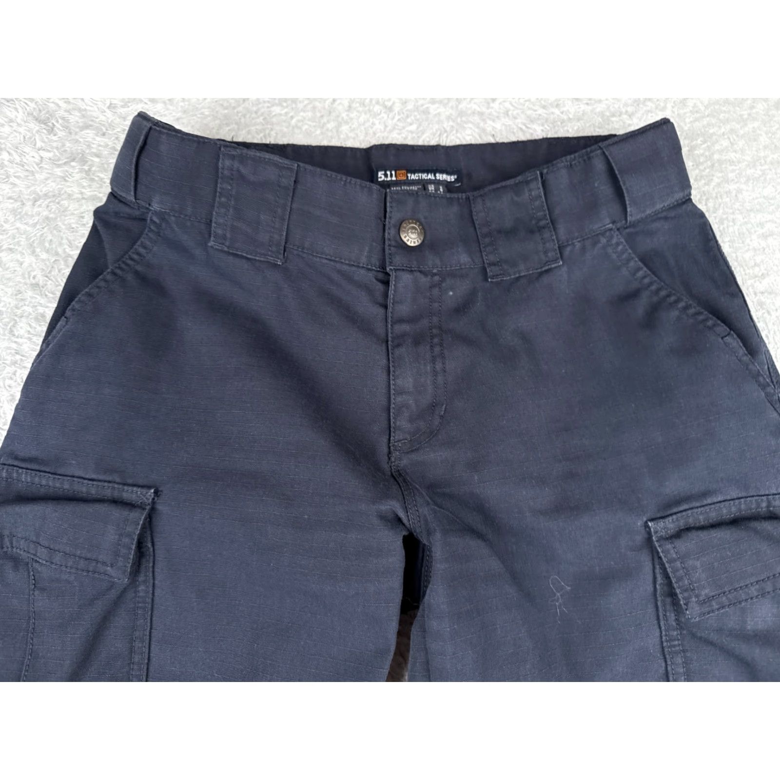 Vintage 5.11 Tactical Women’s Cargo Pants Size 2 Blue Rip-Stop Canvas Comfort Pockets Regular Fit Size 26" / US 2 / IT 38 - 4 Thumbnail