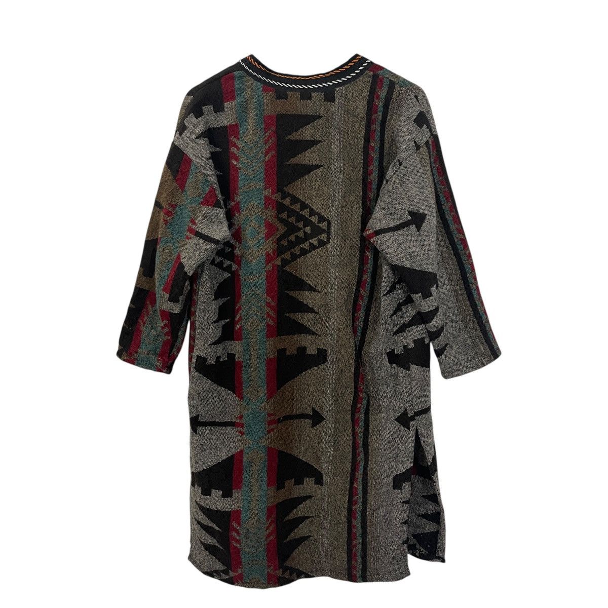 Other Vintage Japanese Designer Aztex Navajo Long Jacket Size L / US 10 / IT 46 - 6 Thumbnail