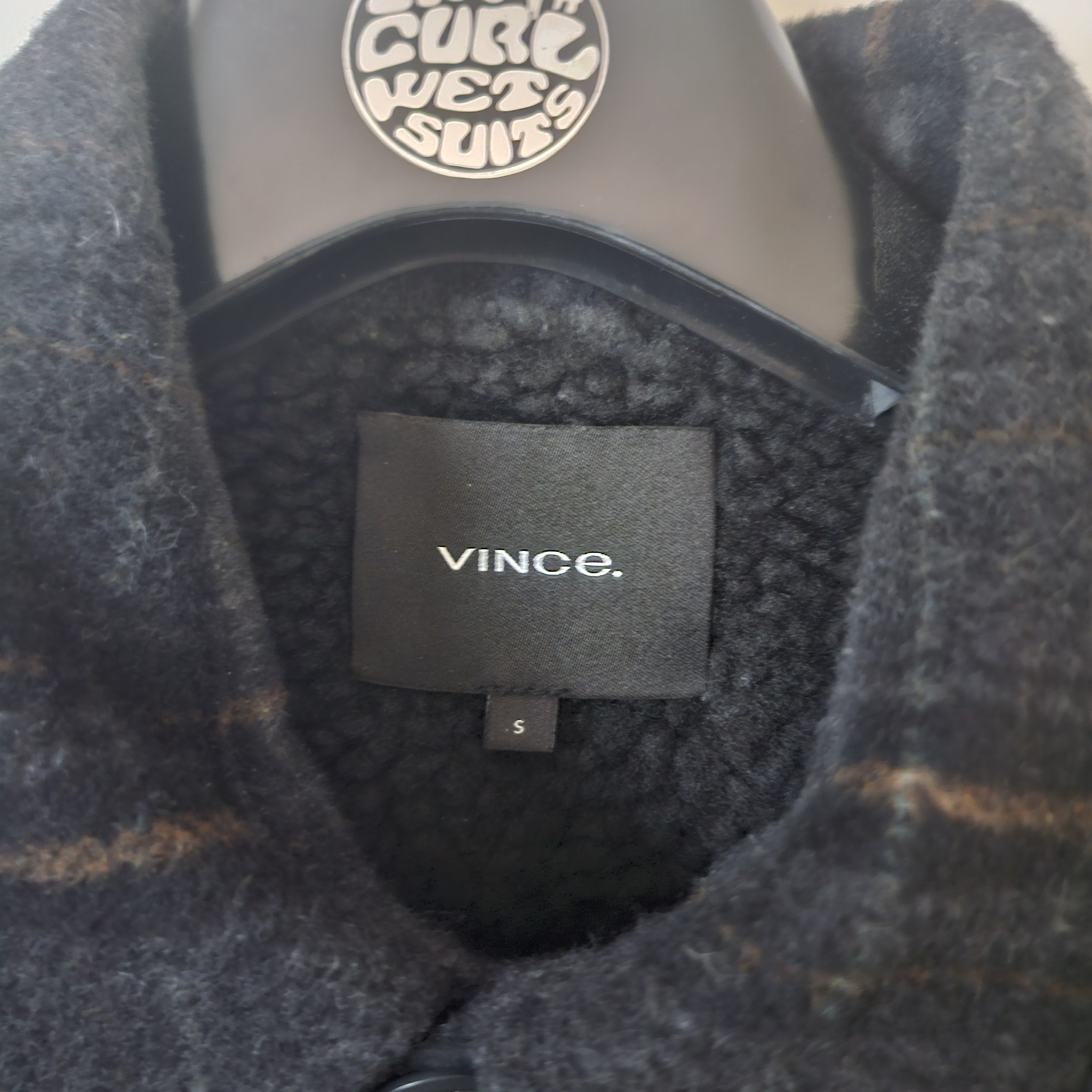 Vince Vince Black Wool Plaid Shacket Shirt Jacket Size US S / EU 44-46 / 1 - 2 Thumbnail