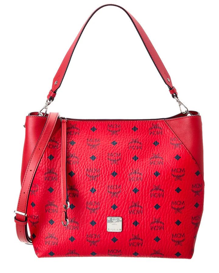 MCM o1mt1gz0225 Size: OS / Hobo Medium Bag in Red Size ONE SIZE - 1 Thumbnail