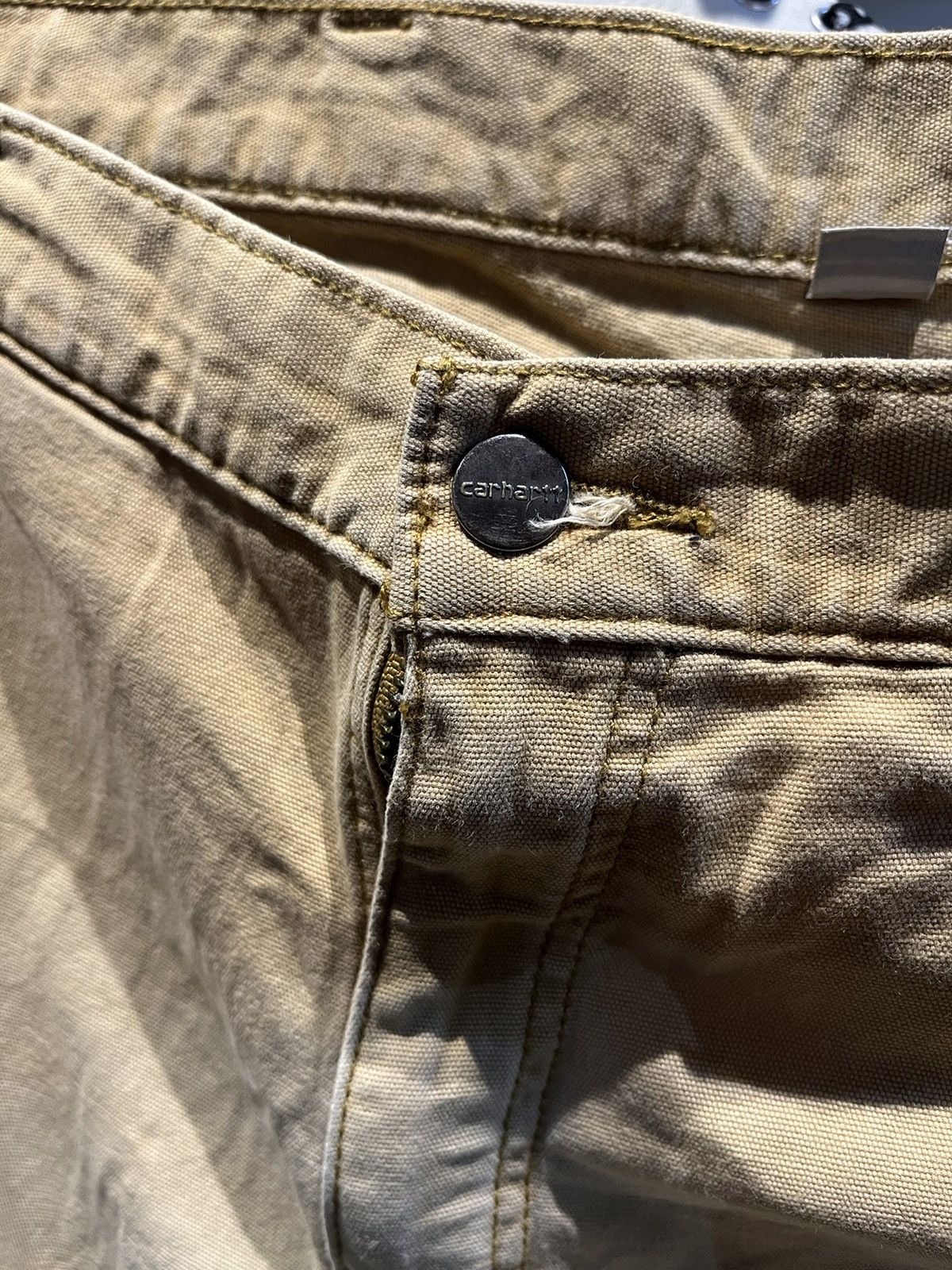 Carhartt × Vintage Vintage brown Carhartt insulated work carpenter pants Size US 36 / EU 52 - 2 Thumbnail