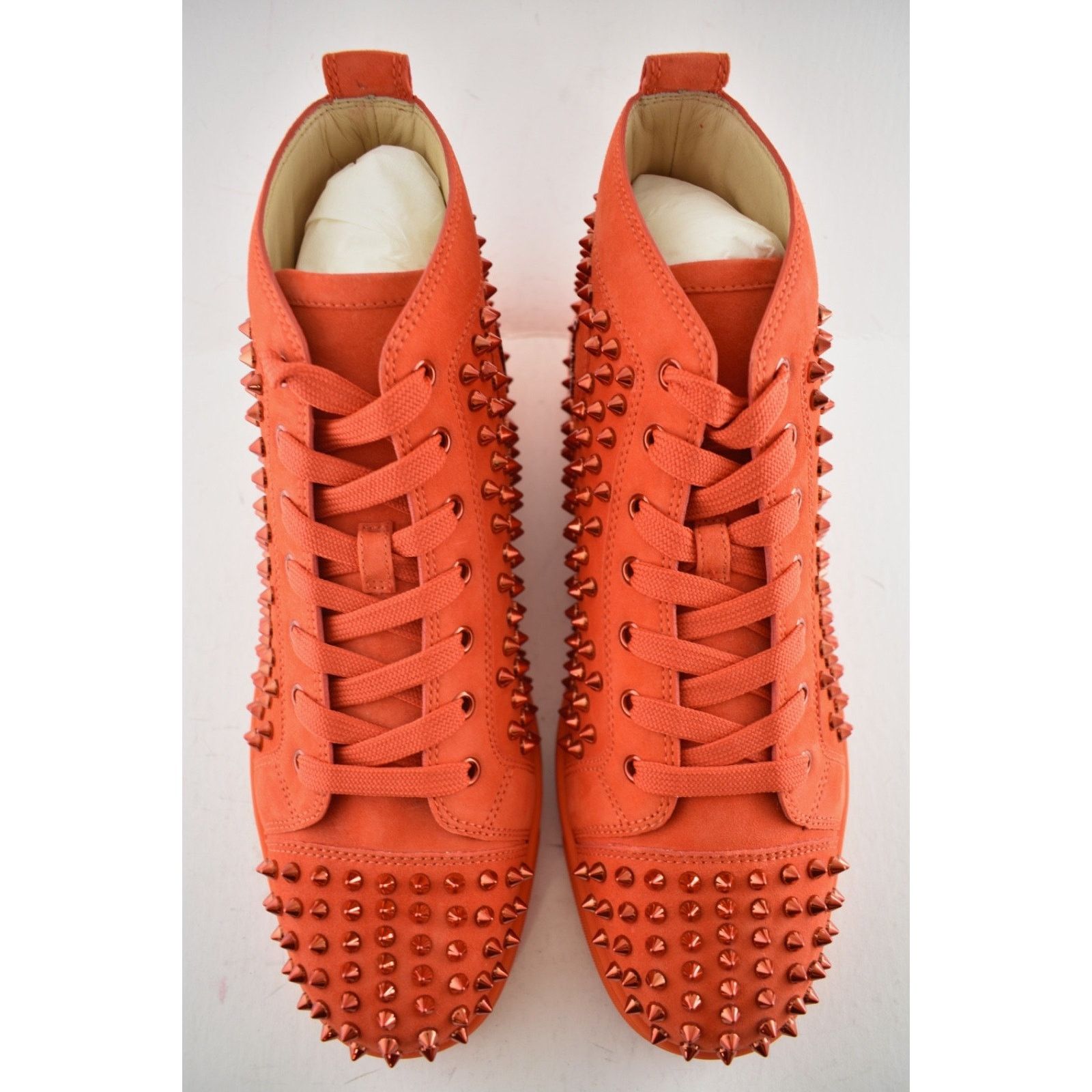 Christian Louboutin Christian Louboutin Louis Flat Spike Tomate Red Orange High Size US 11 / EU 44 - 7 Thumbnail