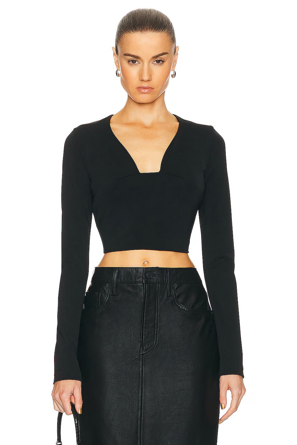 Givenchy o1y0925 Crop Top in Black Size M / US 6-8 / IT 42-44 - 1 Thumbnail