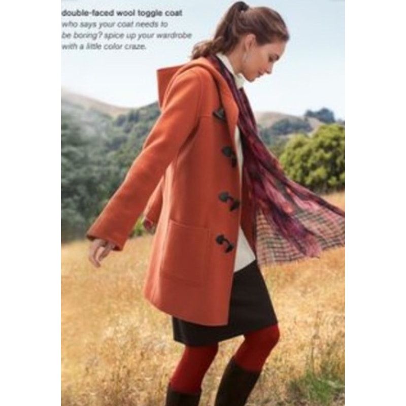 J. Jill J. Jill Wool Angora Rabbit Hair Russet Toggle Coat Small Size S / US 4 / IT 40 - 8 Thumbnail