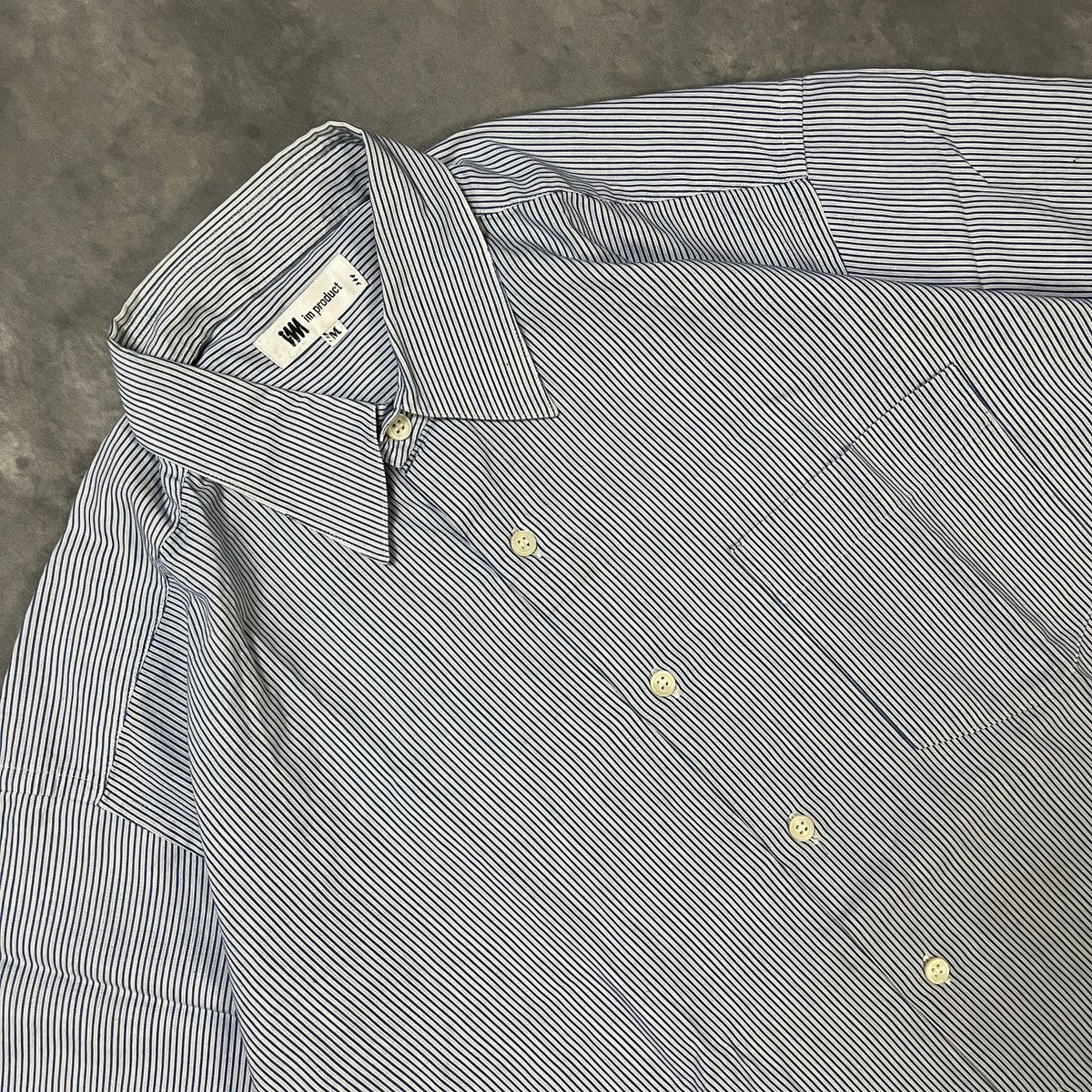 Issey Miyake IM by Issey Miyake Classic Minimalist Pinstripe Shirt Size US M / EU 48-50 / 2 - 2 Thumbnail