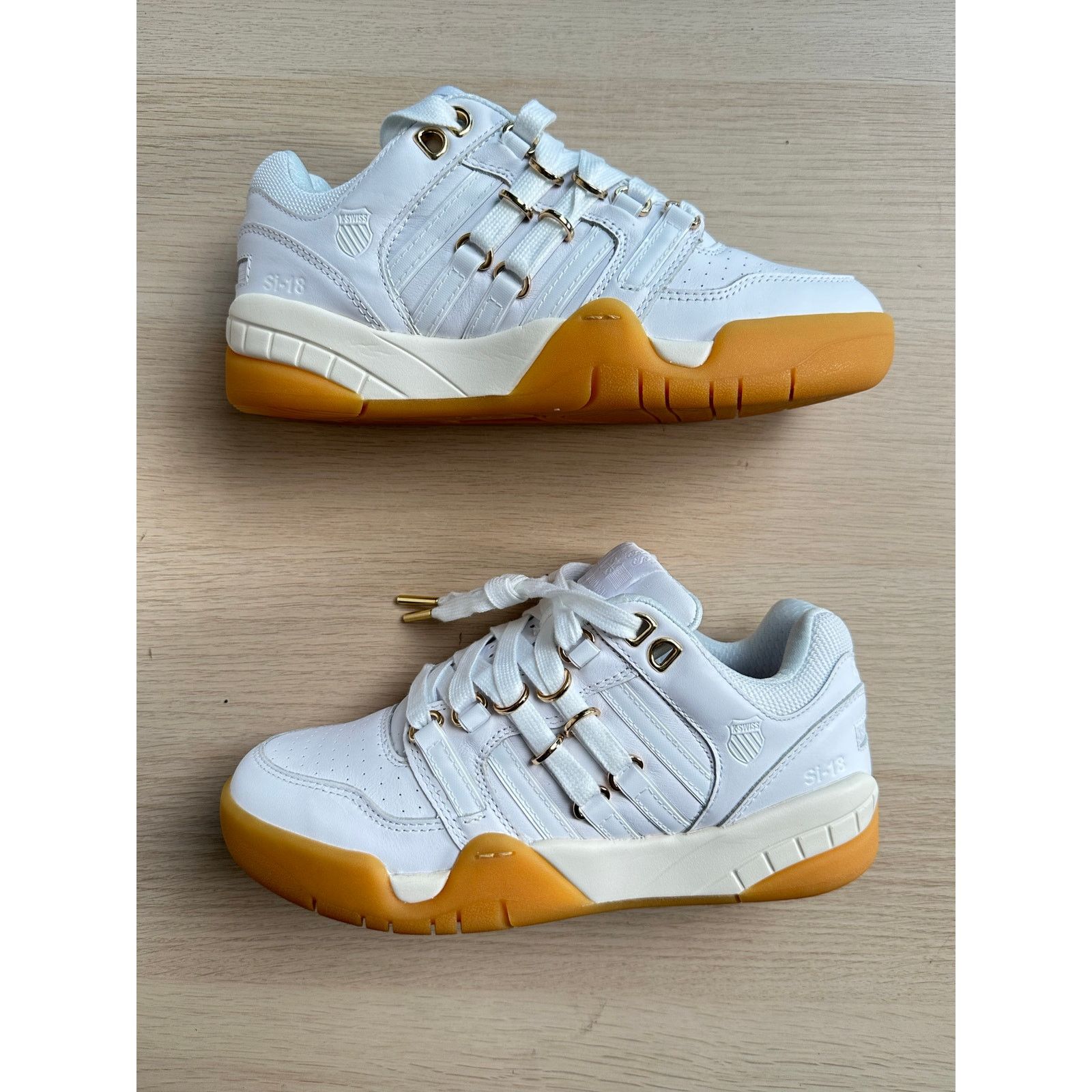 K-Swiss K-Swiss x Anwar Carrots SI-18 White Sneaker Size 5M/6.5W Size US 6.5 / IT 36.5 - 3 Thumbnail