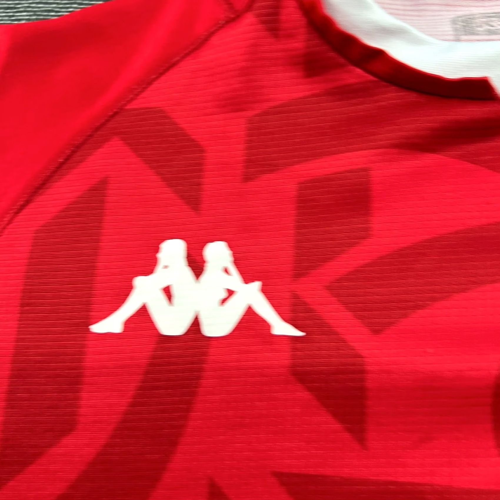 Kappa Kappa Tunisia 2021 2022 Home Football Jersey Shirt Camiseta Soccer Mens Medium Red Size US M / EU 48-50 / 2 - 6 Thumbnail