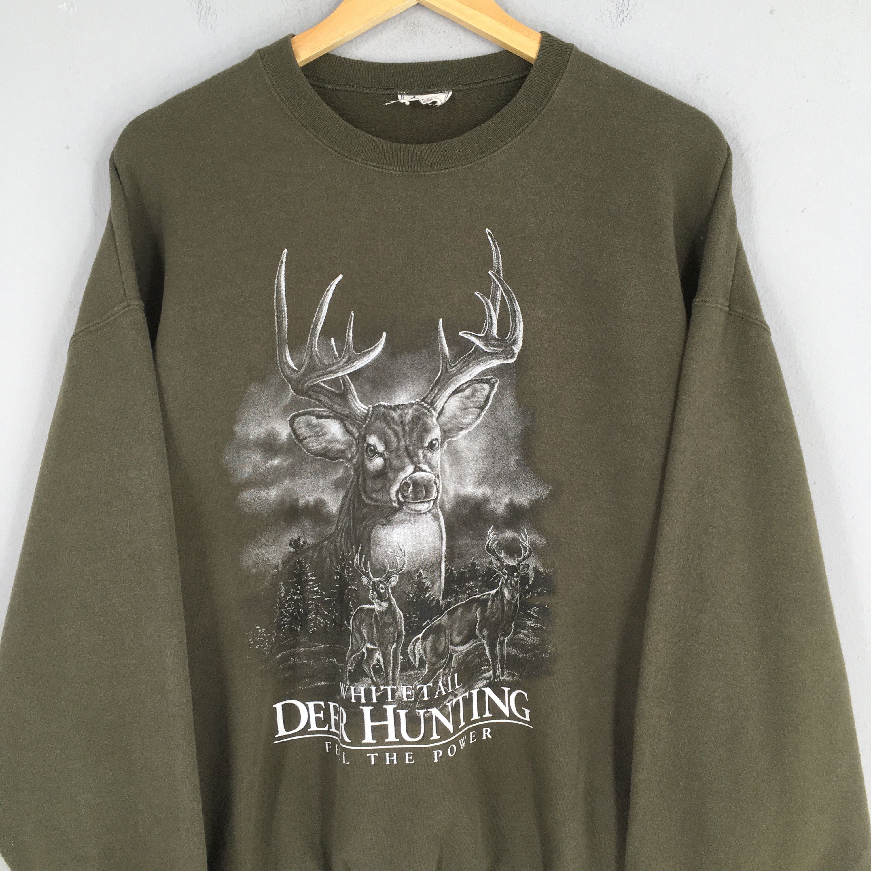 Habitat Vintage Whitetail Deer Hunting Sweatshirt XLarge Size US XL / EU 56 / 4 - 2 Thumbnail