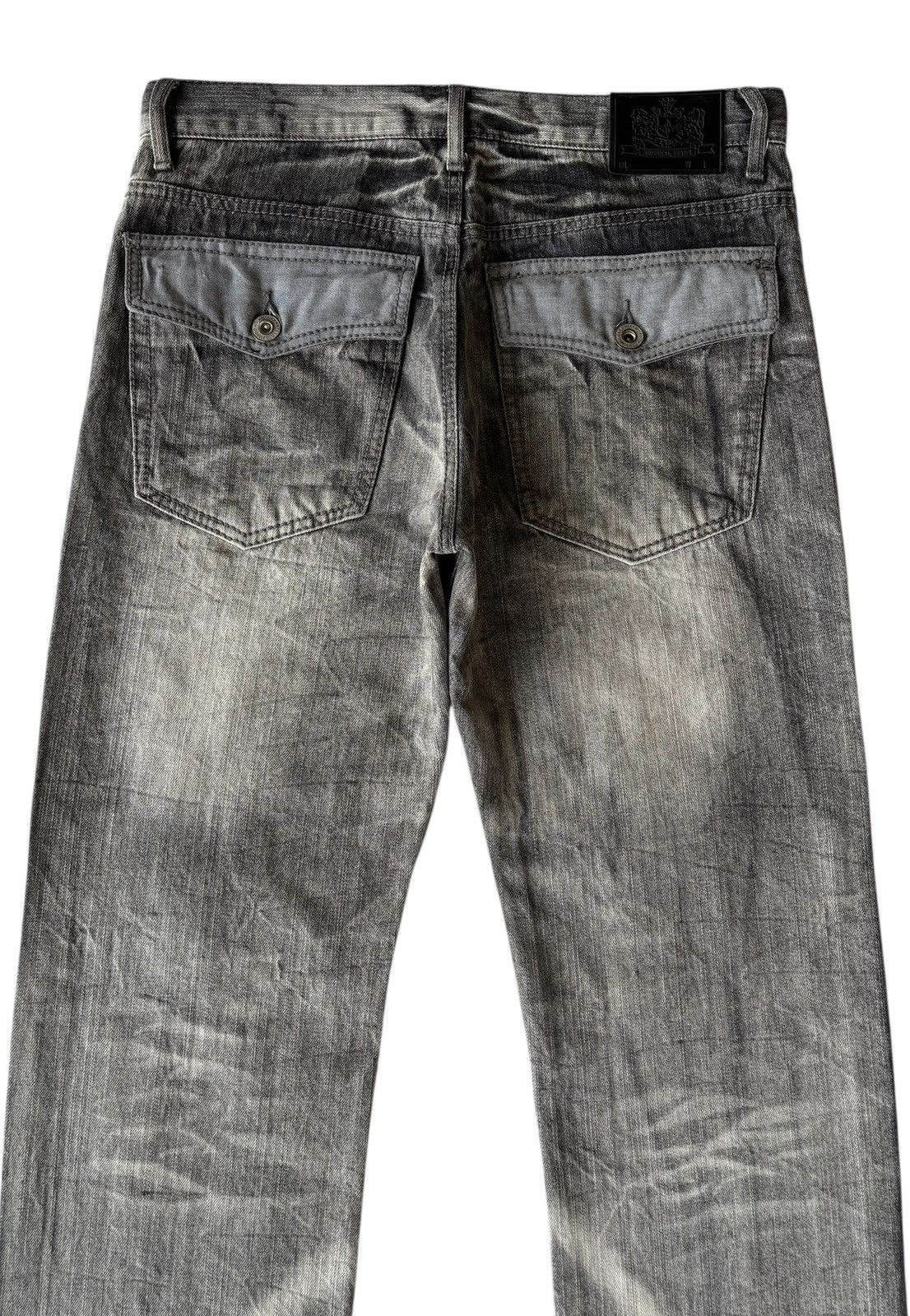 Kapital Vintage Thrashed Smoke Gray Distressed Denim Jeans Size US 33 - 8 Thumbnail