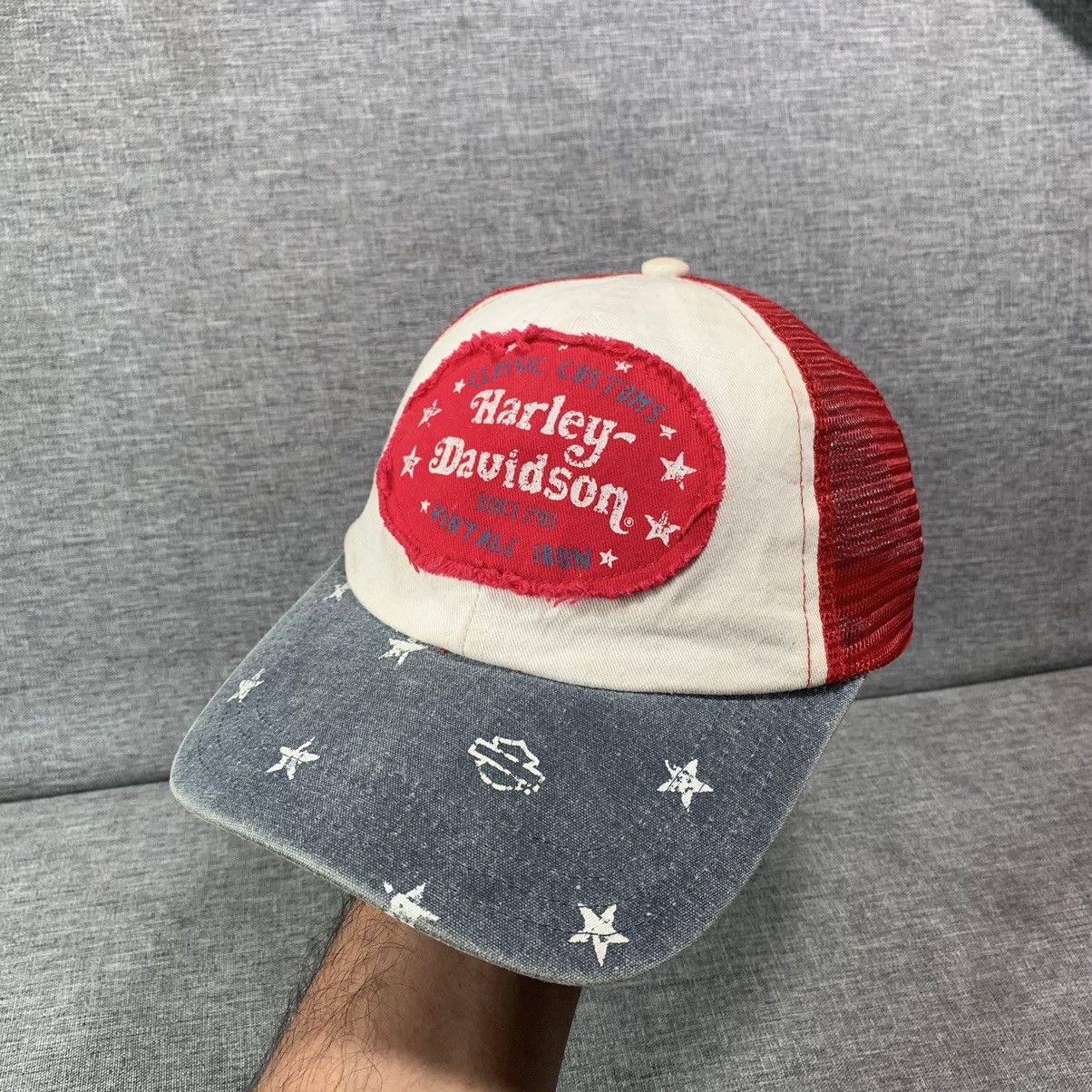 Harley Davidson × If Six Was Nine × Le Grande Bleu (L.G.B.) 2000s Trucker Hat Harley Davidson 🙌🏼 Size ONE SIZE - 1 Thumbnail
