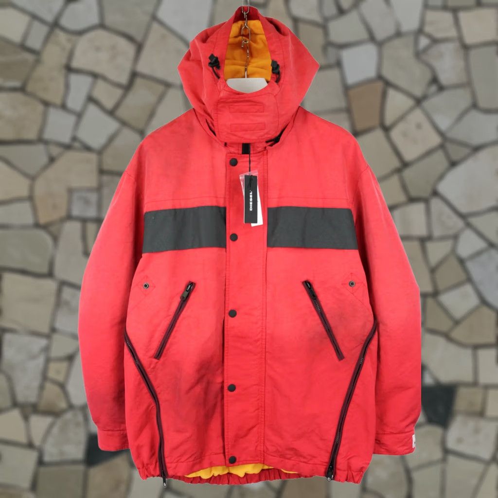 Diesel × Vintage Vintage Diesel Y2K Archival Jacket Khaki Hooded
