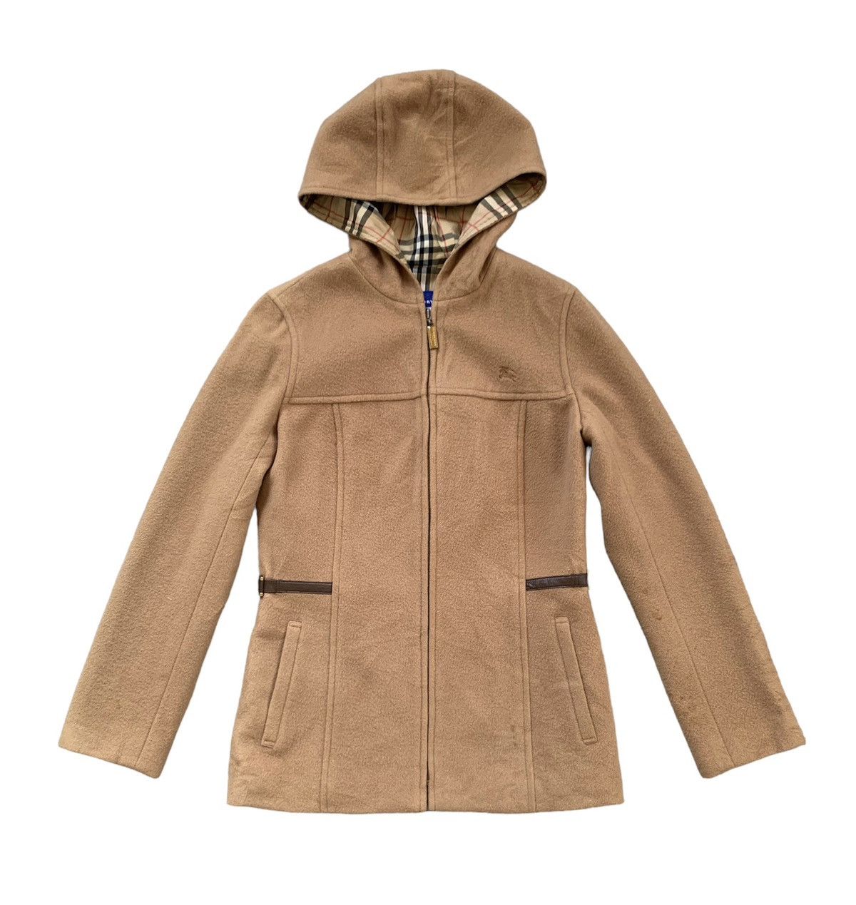 Burberry London Blue Label Wool Jacket Hooded