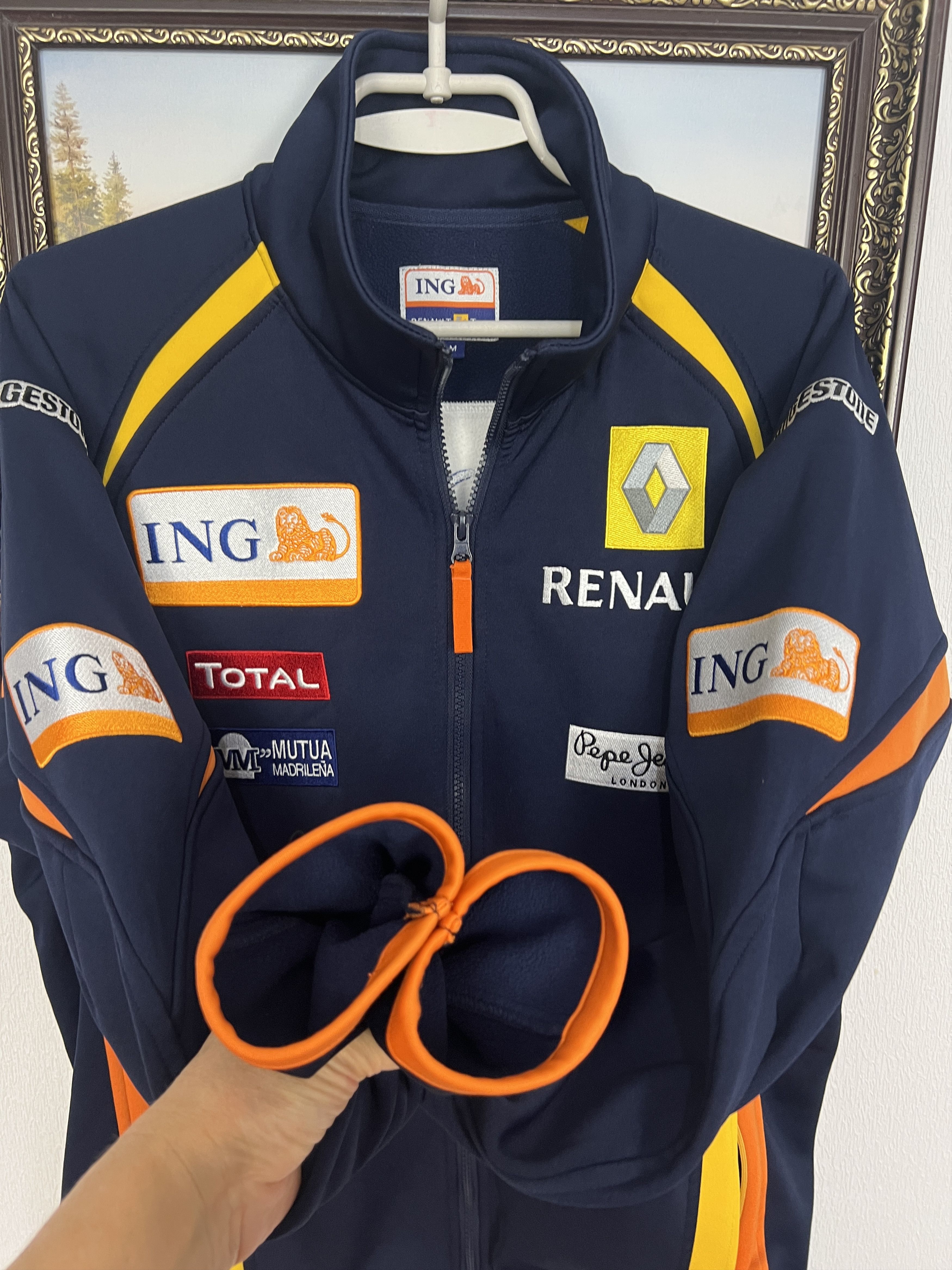 Vintage Renault Fleece Zip Jacket Racing Big Logo F1 Team Rare Hype Size US M / EU 48-50 / 2 - 6 Thumbnail