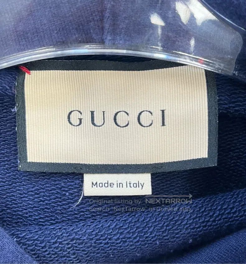 Gucci Gucci Dark blue year of the rabbit limited printed logo ho Size US S / EU 44-46 / 1 - 3 Thumbnail