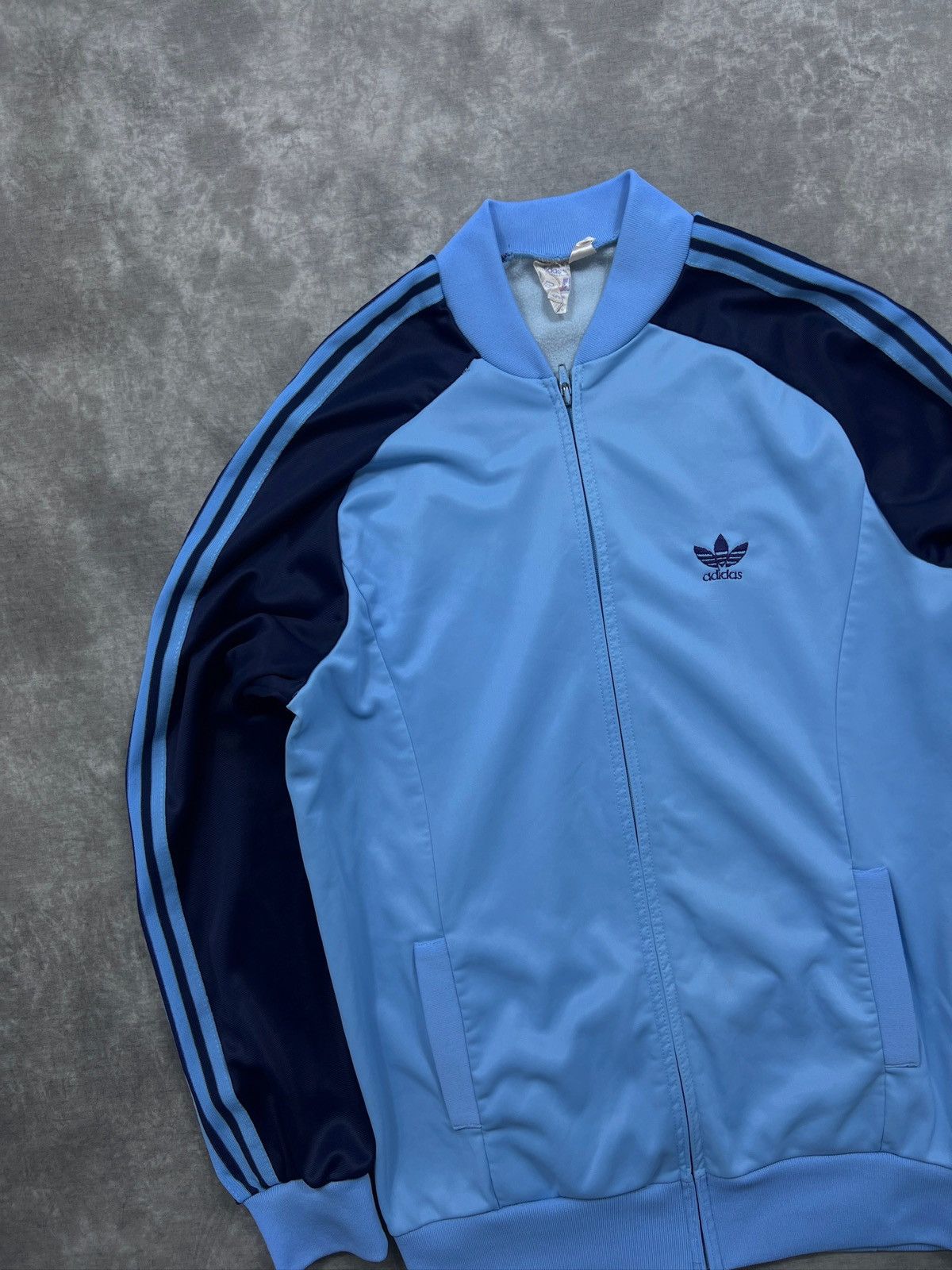 Adidas Adidas Light Blue Track Jacket made in france vintage adidas Size US L / EU 52-54 / 3 - 9 Thumbnail