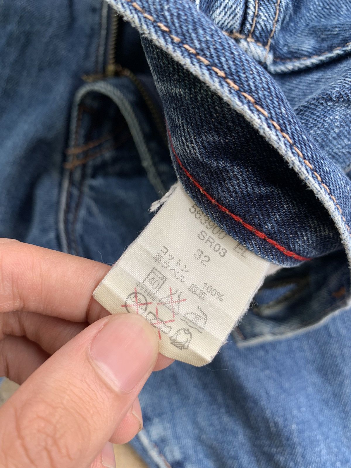 Japanese Brand × Paul Smith Red Ear Paul Smith Red Ear Selvedge Distressed Denim Size US 32 / EU 48 - 14 Thumbnail