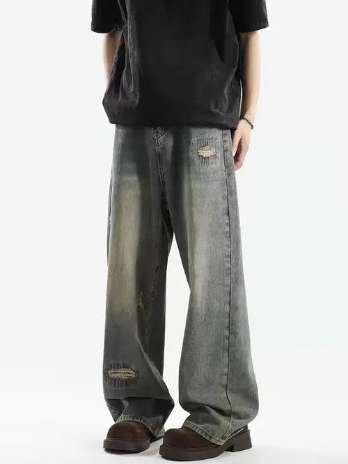 Japanese Brand HamadLight Blue High Street Vintage Loose Casual Pants Size US 29 - 4 Thumbnail