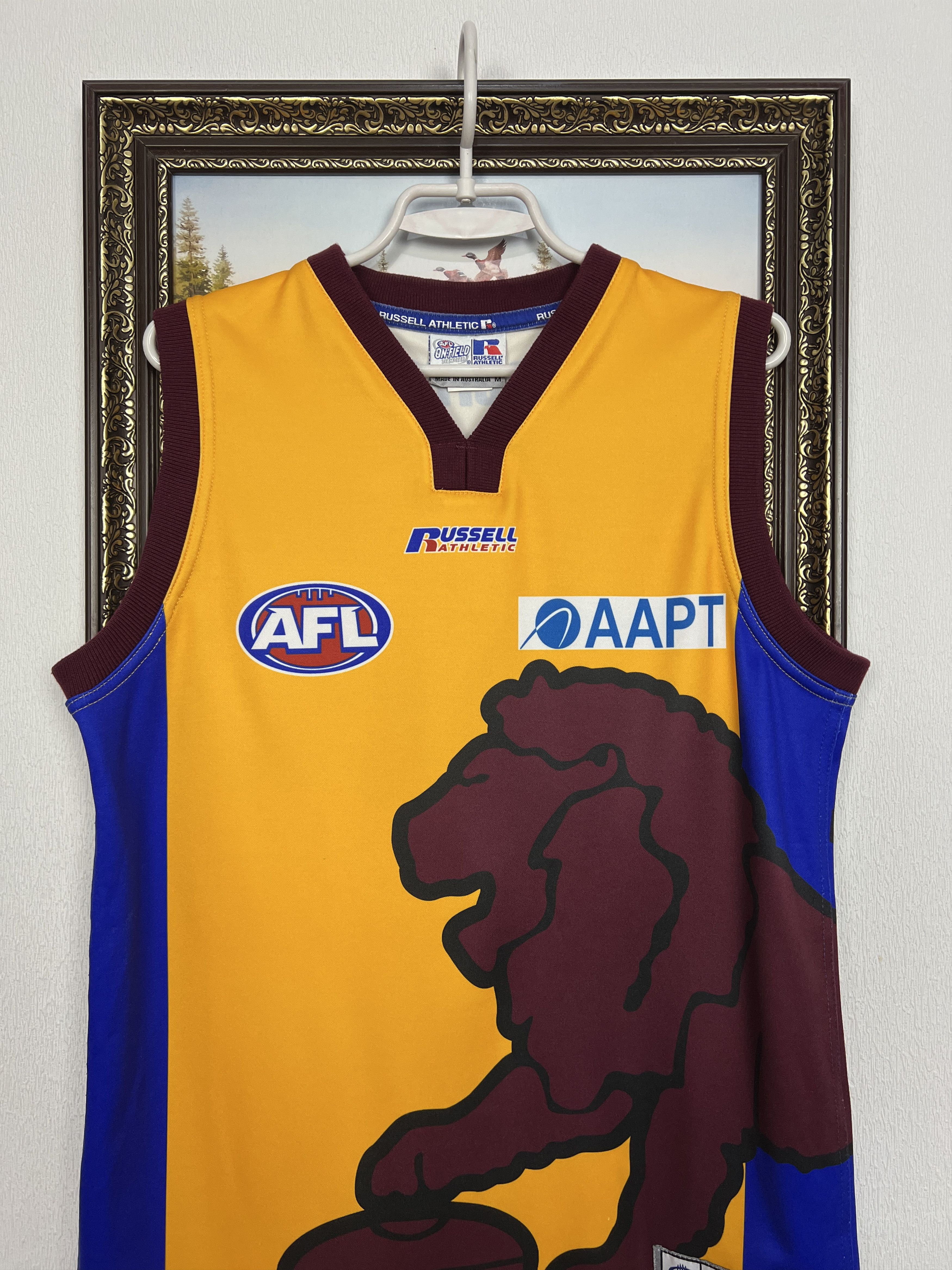 Vintage Brisbane Lions AFL Jersey Football Shirt Kit Trikot Rare Size US M / EU 48-50 / 2 - 2 Thumbnail