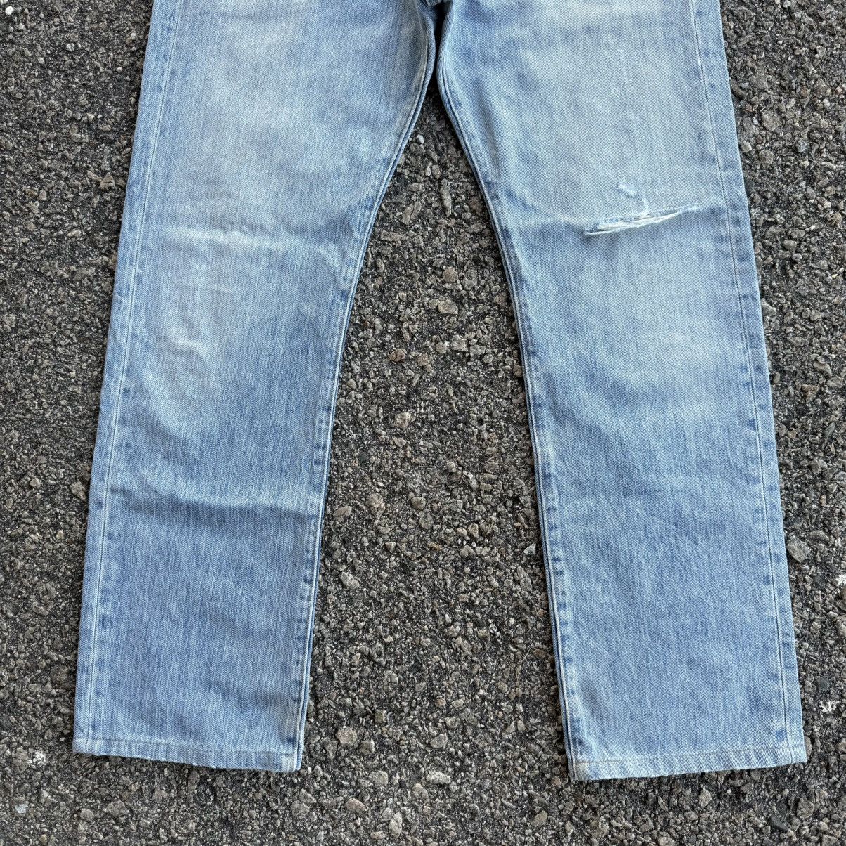 Levi's LEVI'S 501 PREMIUM STRAIGHT FADED JEAN DENIM PANTS Size US 35 - 4 Thumbnail