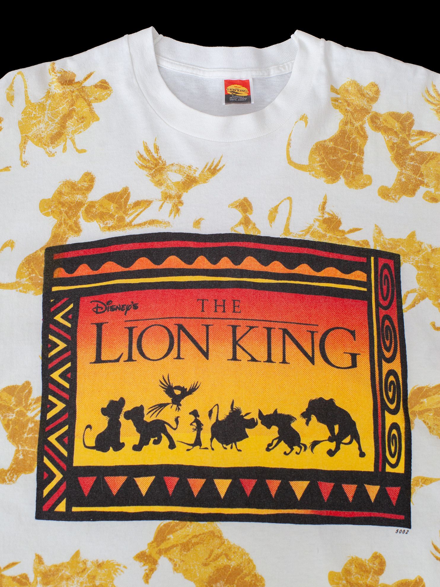 Disney Vintage 90s The Lion King AOP All Over Print Disney T-Shirt Size US XL / EU 56 / 4 - 2 Thumbnail