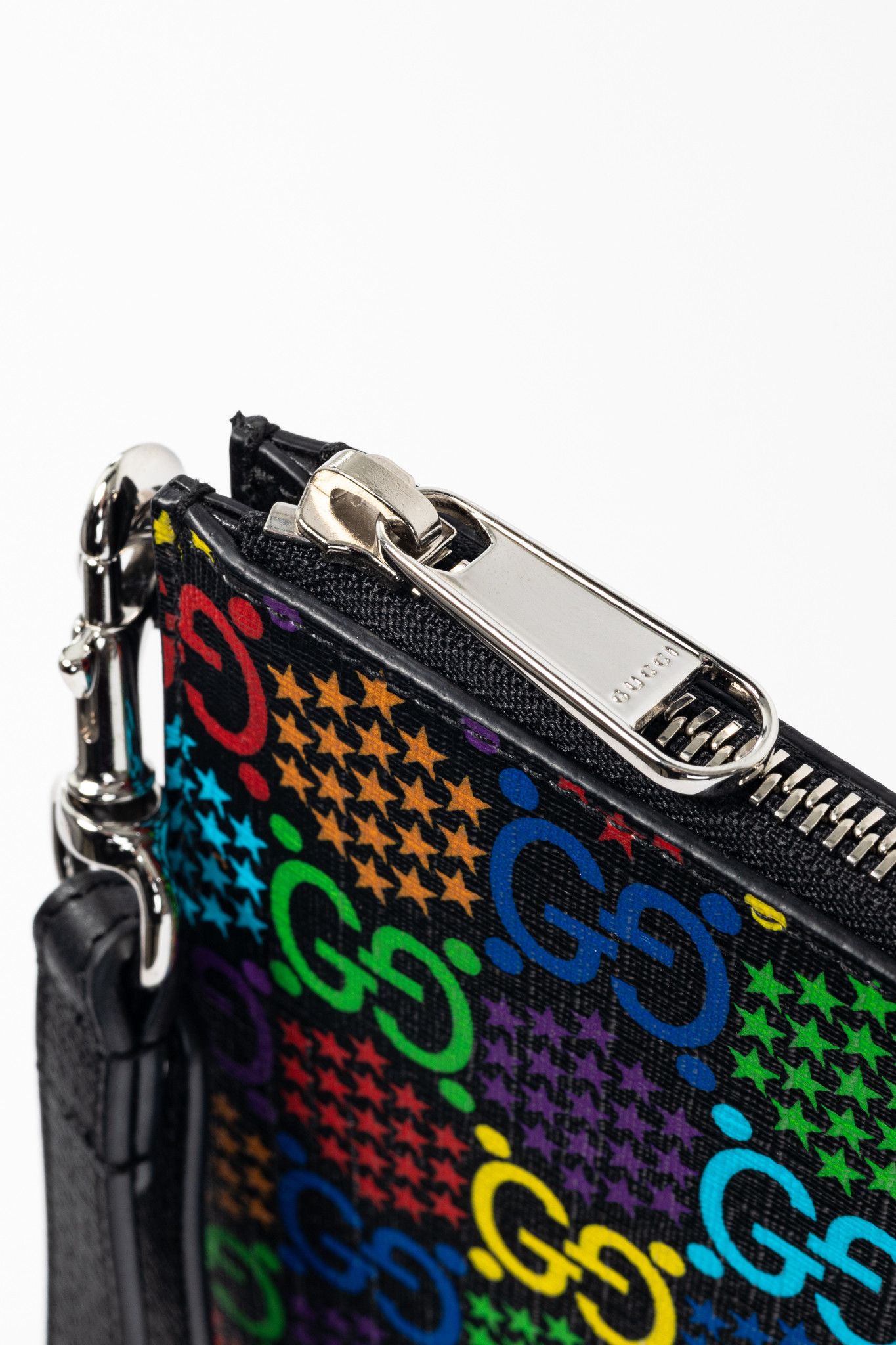 Gucci Gucci Black-Multi GG Psychedelic Zip Pouch Size ONE SIZE - 8 Thumbnail