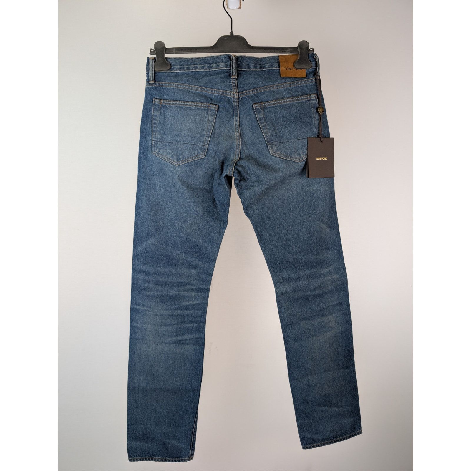 Tom Ford o1rshd1 Straight Fit Denim Jeans in Navy Blue Size US 38 / EU 54 - 10 Thumbnail