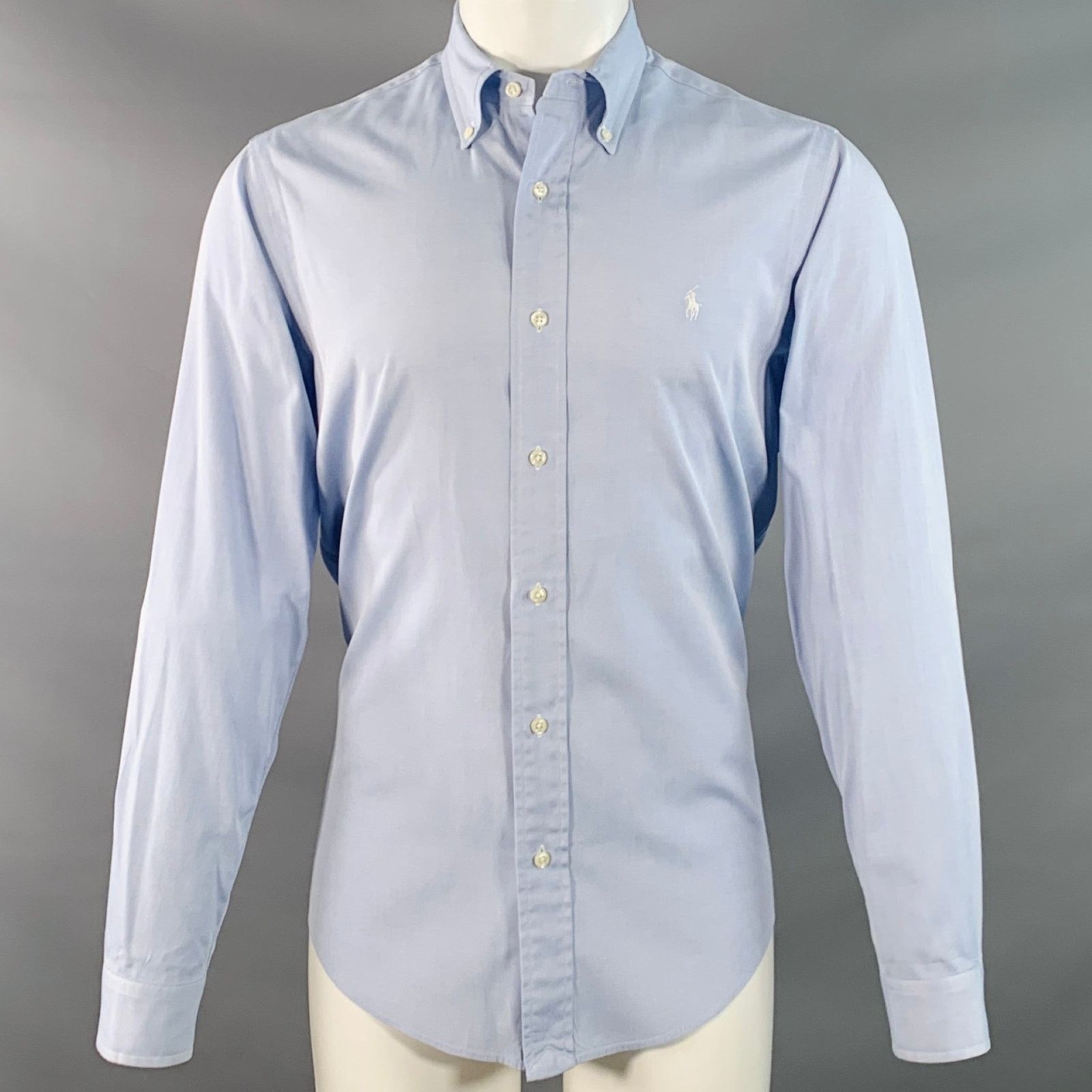 Ralph Lauren Size S Blue Cotton Button Down Collar Long Sleeve Shirt Size US S / EU 44-46 / 1 - 1 Thumbnail