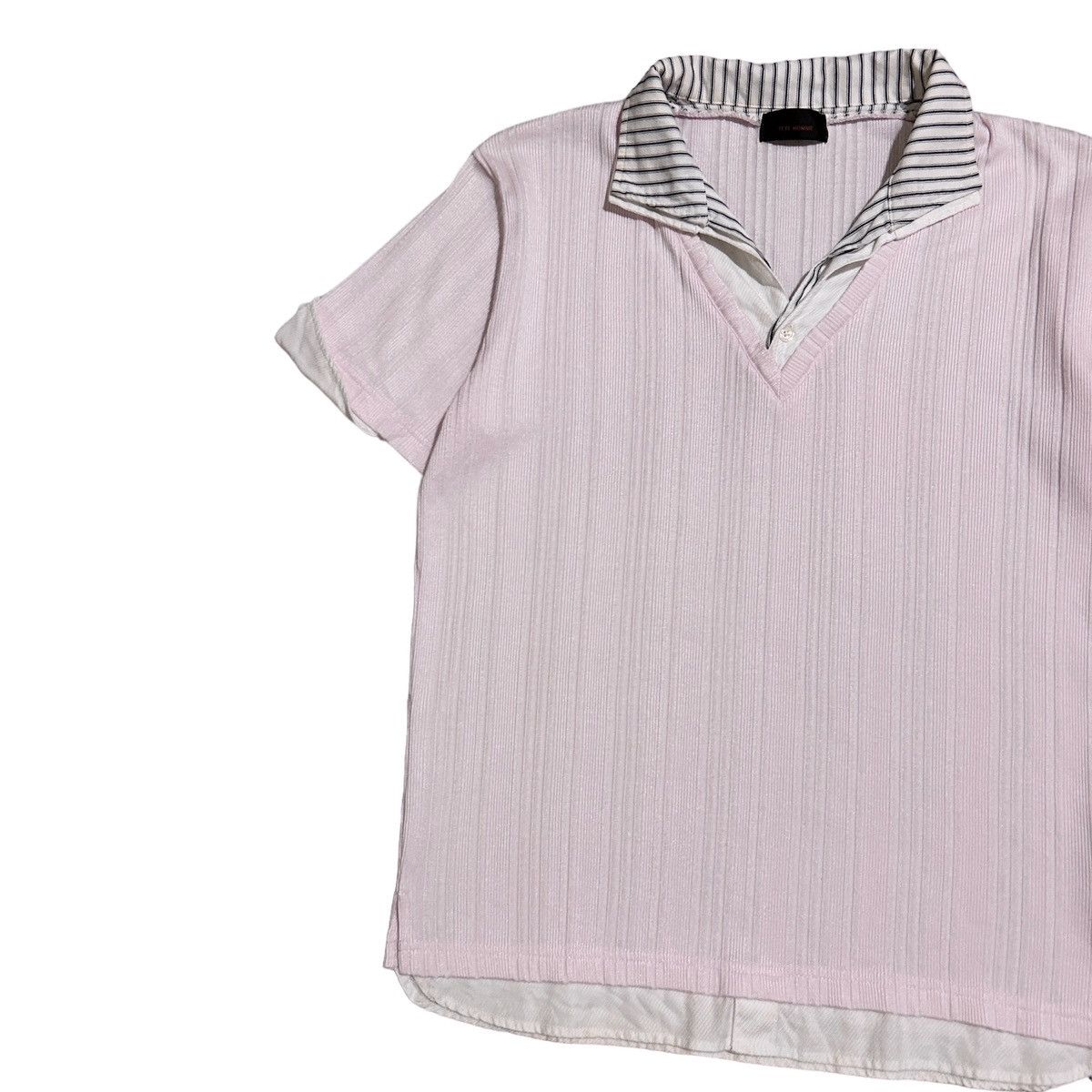 Issey Miyake × Japanese Brand × Tete Homme 1990s Tete Homme - Pink Top Size US M / EU 48-50 / 2 - 2 Thumbnail