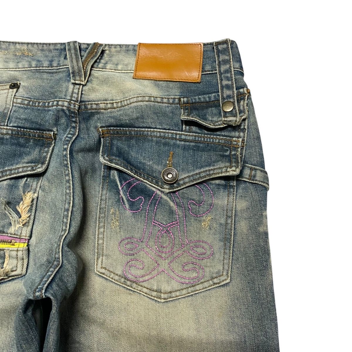 Japanese Brand LAX OUTFITTERS Denim Clawmark Distressed Jeans Size US 30 / EU 46 - 12 Thumbnail