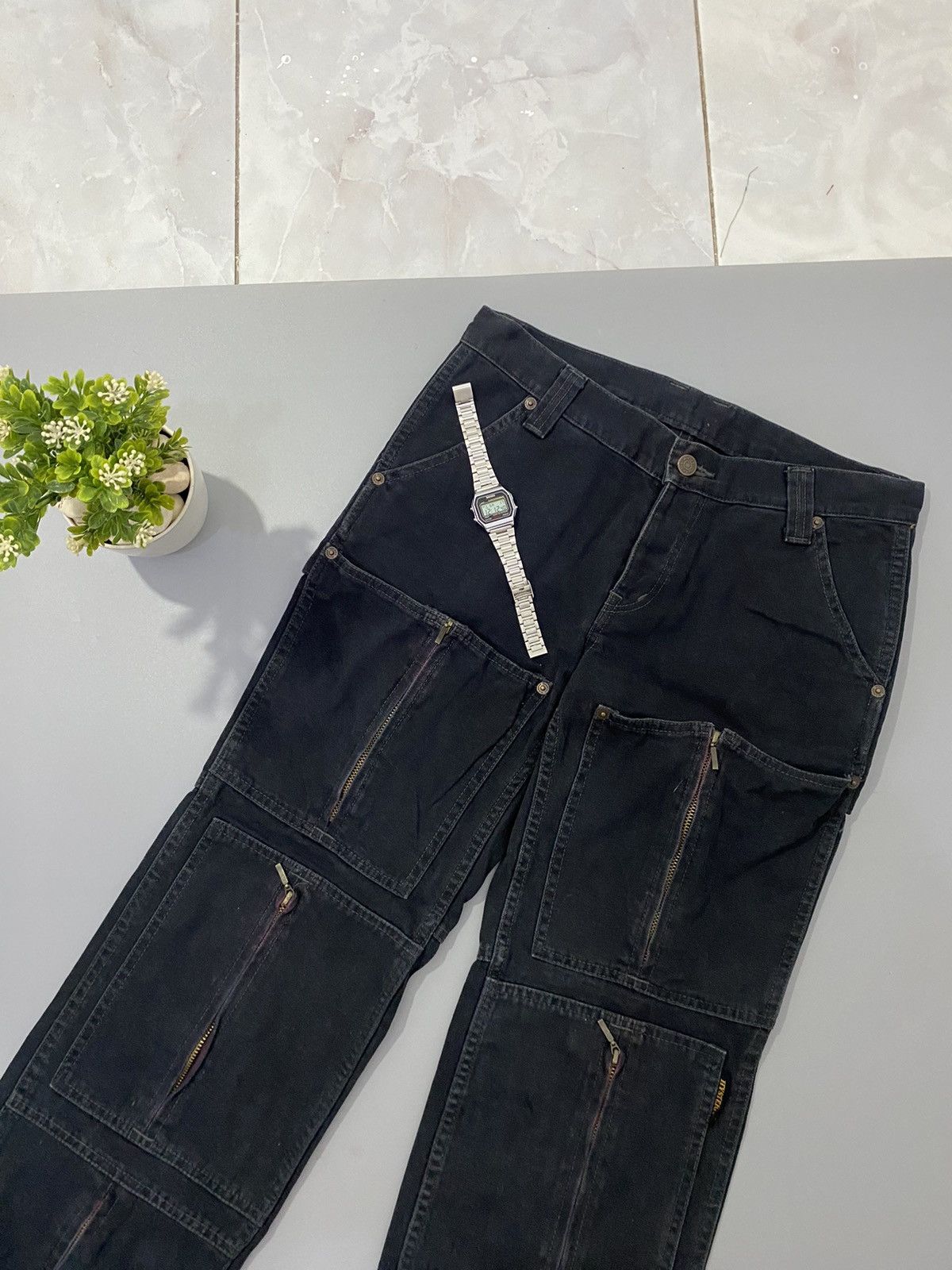Hysteric Glamour 💥Very Rare💥Hysteric Glamour Multipocket Zipper Pants Size US 31 - 5 Thumbnail