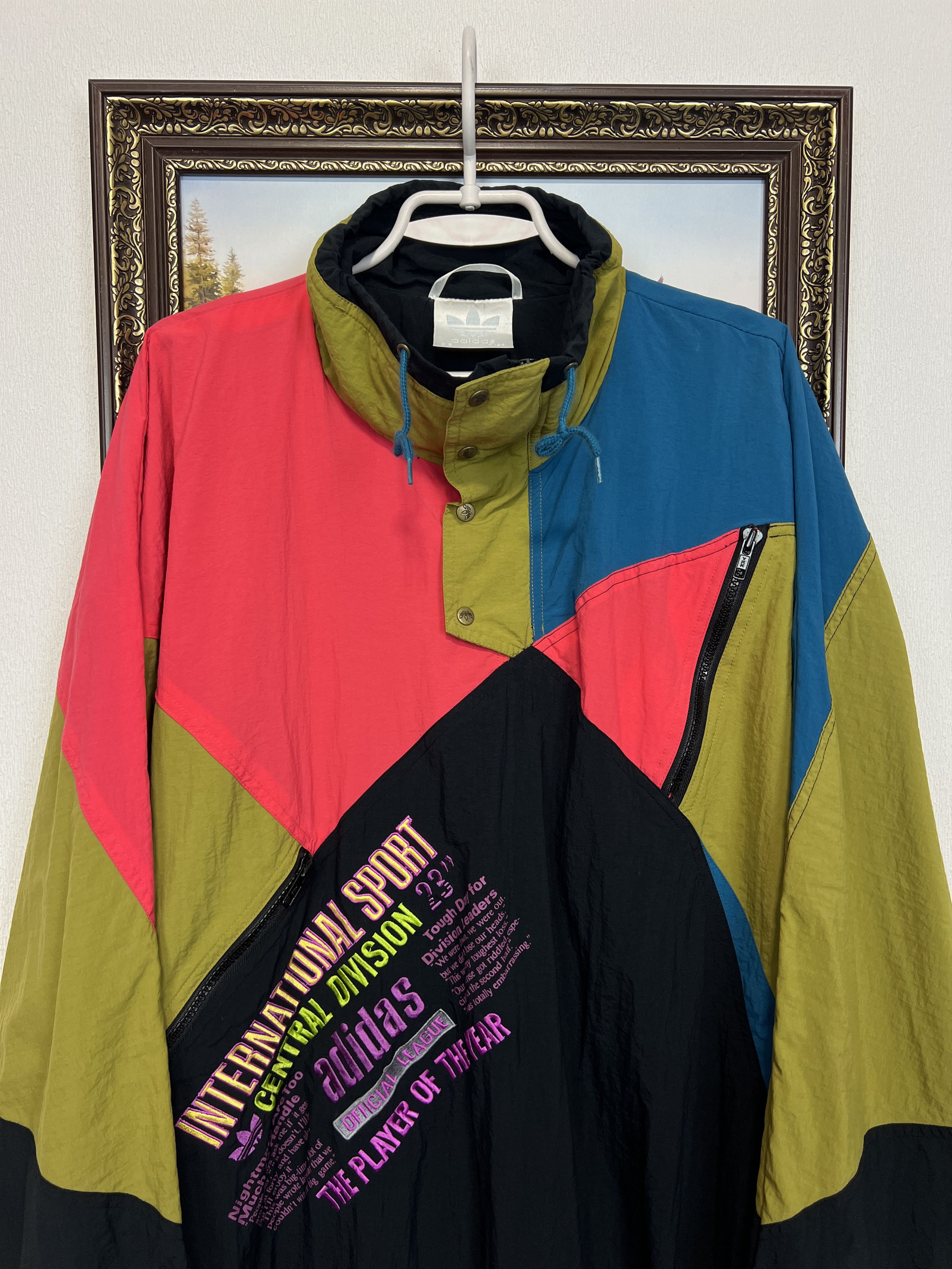 Adidas Vintage 90's International Sport Jacket Rare Track Top Hype Size US XL / EU 56 / 4 - 2 Thumbnail