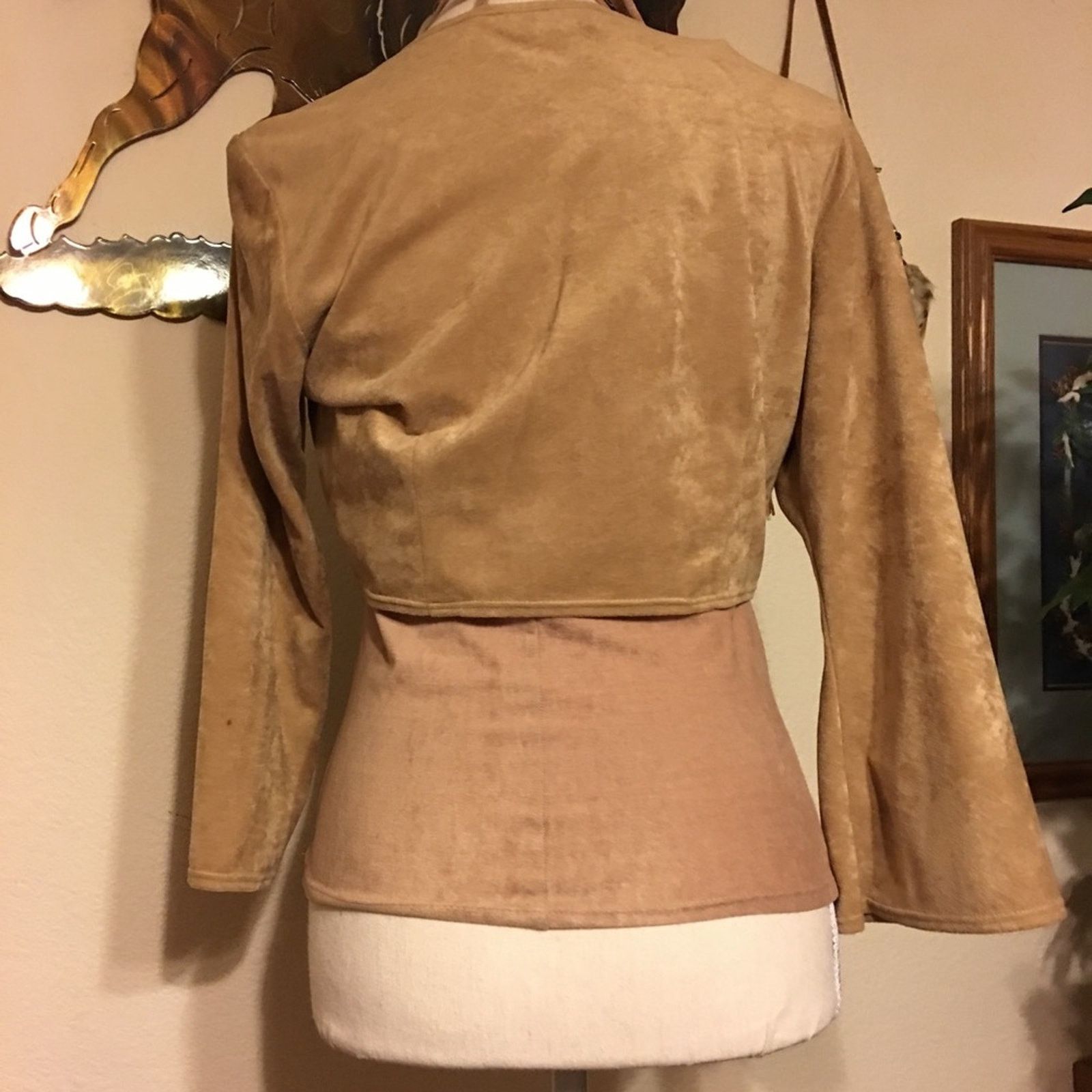 Vintage A Aubrey western style suede feel halter shrug set Size L / US 10 / IT 46 - 5 Thumbnail