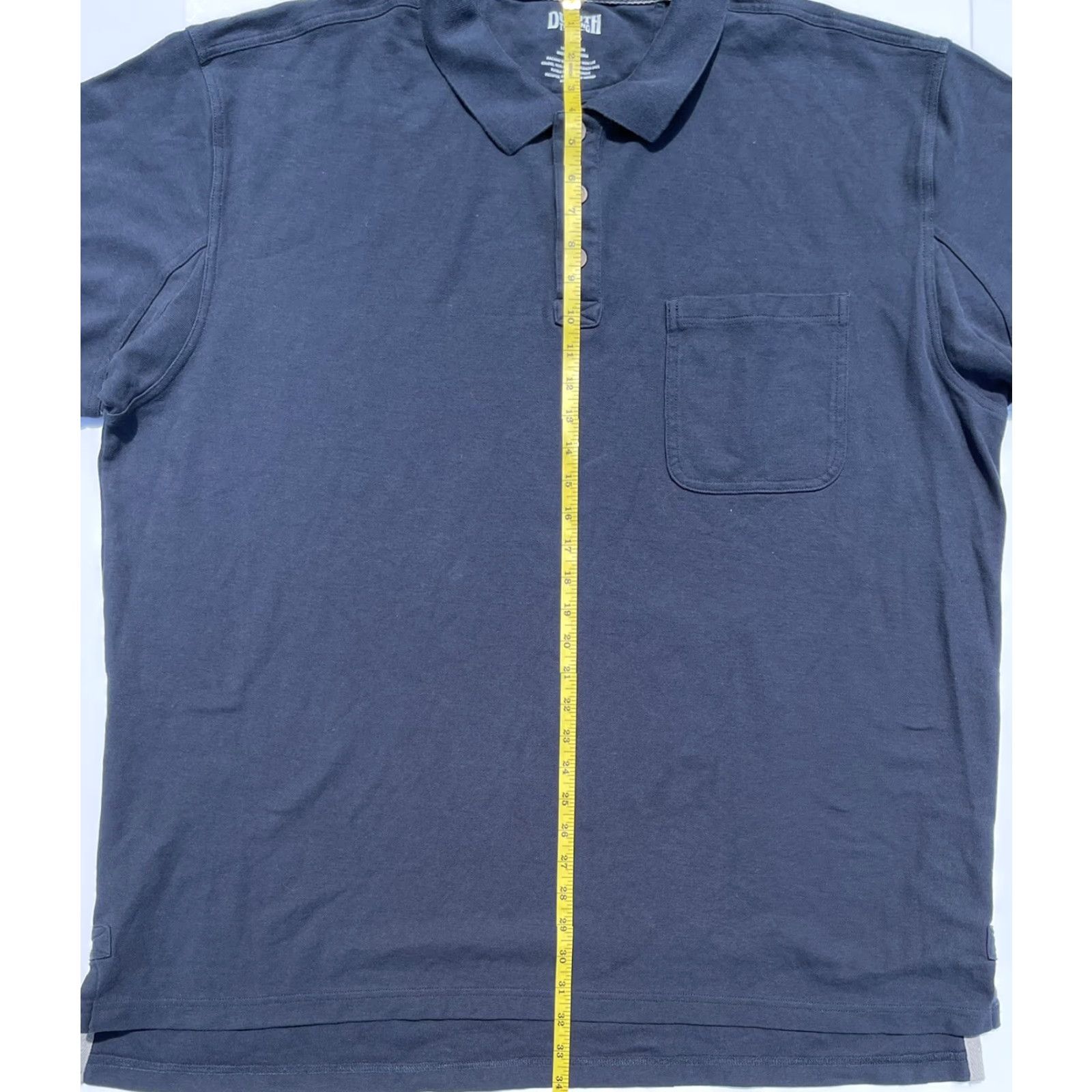 Vintage DULUTH Polo Shirt - Men’s Collared Short Sleeve 2XL Blue Cotton Pocket Buttoned Golf Casual Shirt Size US XXL / EU 58 / 5 - 7 Thumbnail
