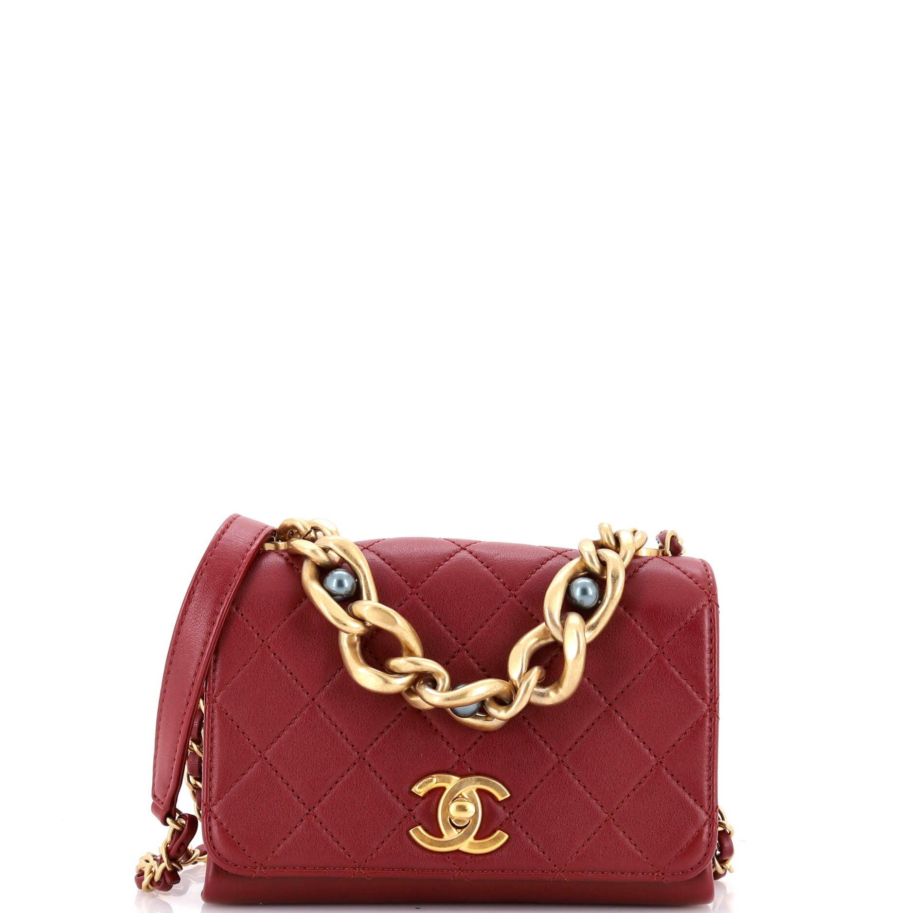 Chanel Pearl Boy Chain Flap Bag Size ONE SIZE - 1 Thumbnail