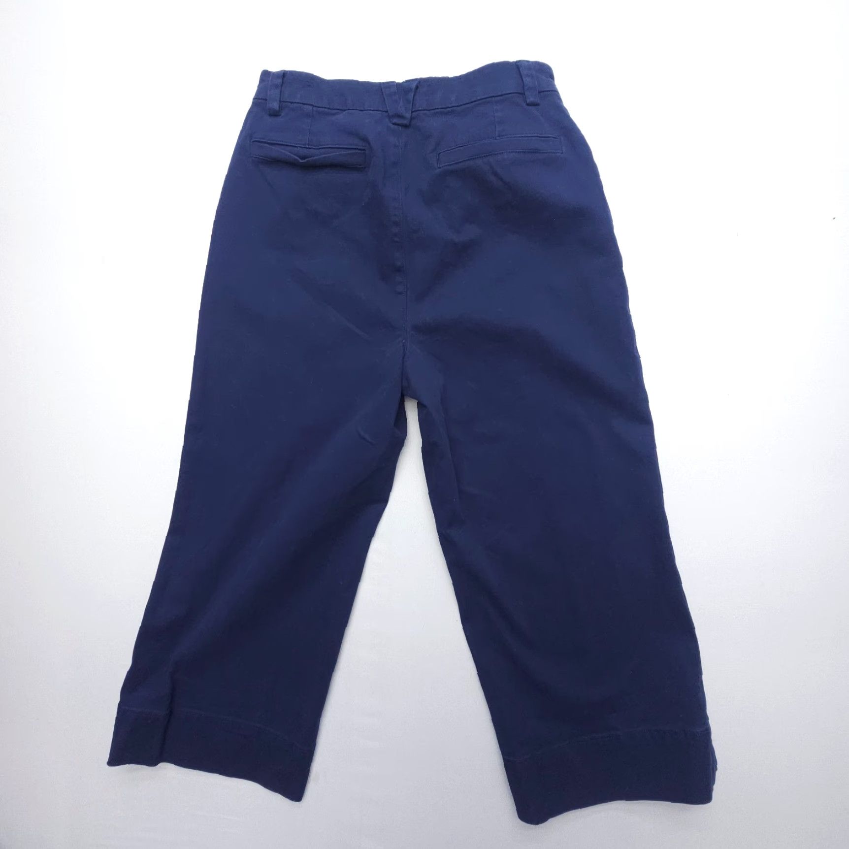 Vintage Duluth PANTs Blue Workday Warrior Chino Wide Leg Crop 29 x 23" - Relaxed, Cotton Blend, Twill, Pockets, Front Flat - Women's Regular Size 29" in Blue Size 29" - 2 Thumbnail