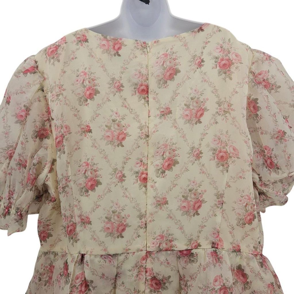 Handmade Jessakae Amelia Dress Hand Embellished in Rhinestones Size 3XL / US 20-22 - 6 Thumbnail