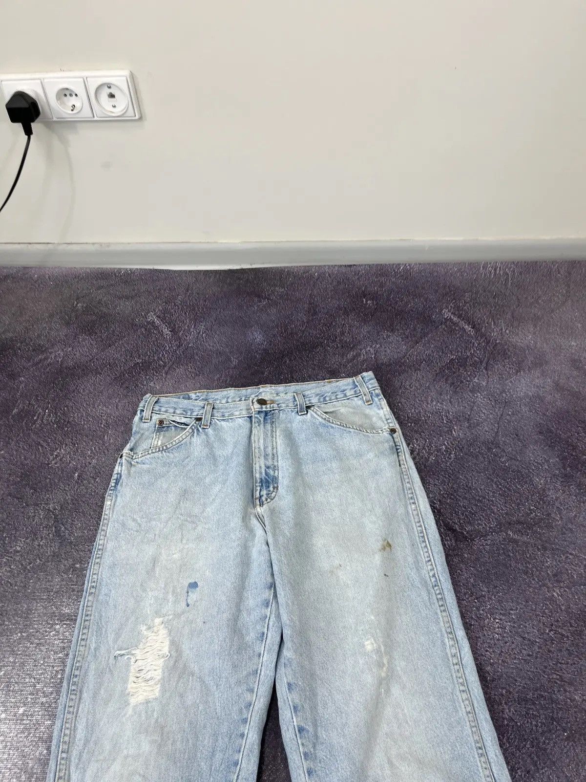 Dickies Vintage Dickies Faded Light Blue USA Denim Hype Jeans Size US 34 / EU 50 - 9 Thumbnail